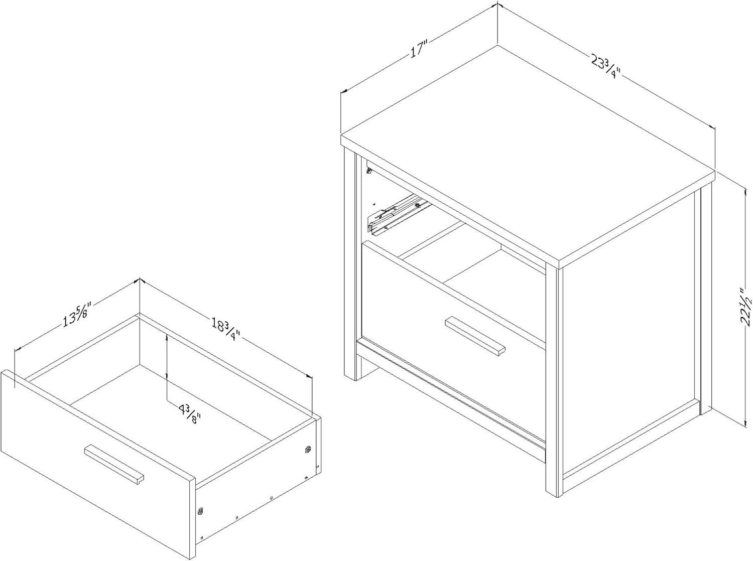 Tao 2 - Drawer Nightstand