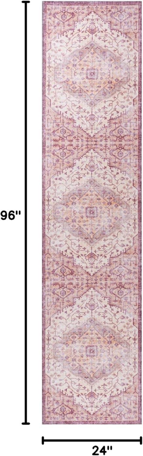 Alacati Ogee Medallion Machine-Washable Area Rug - JONATHAN Y