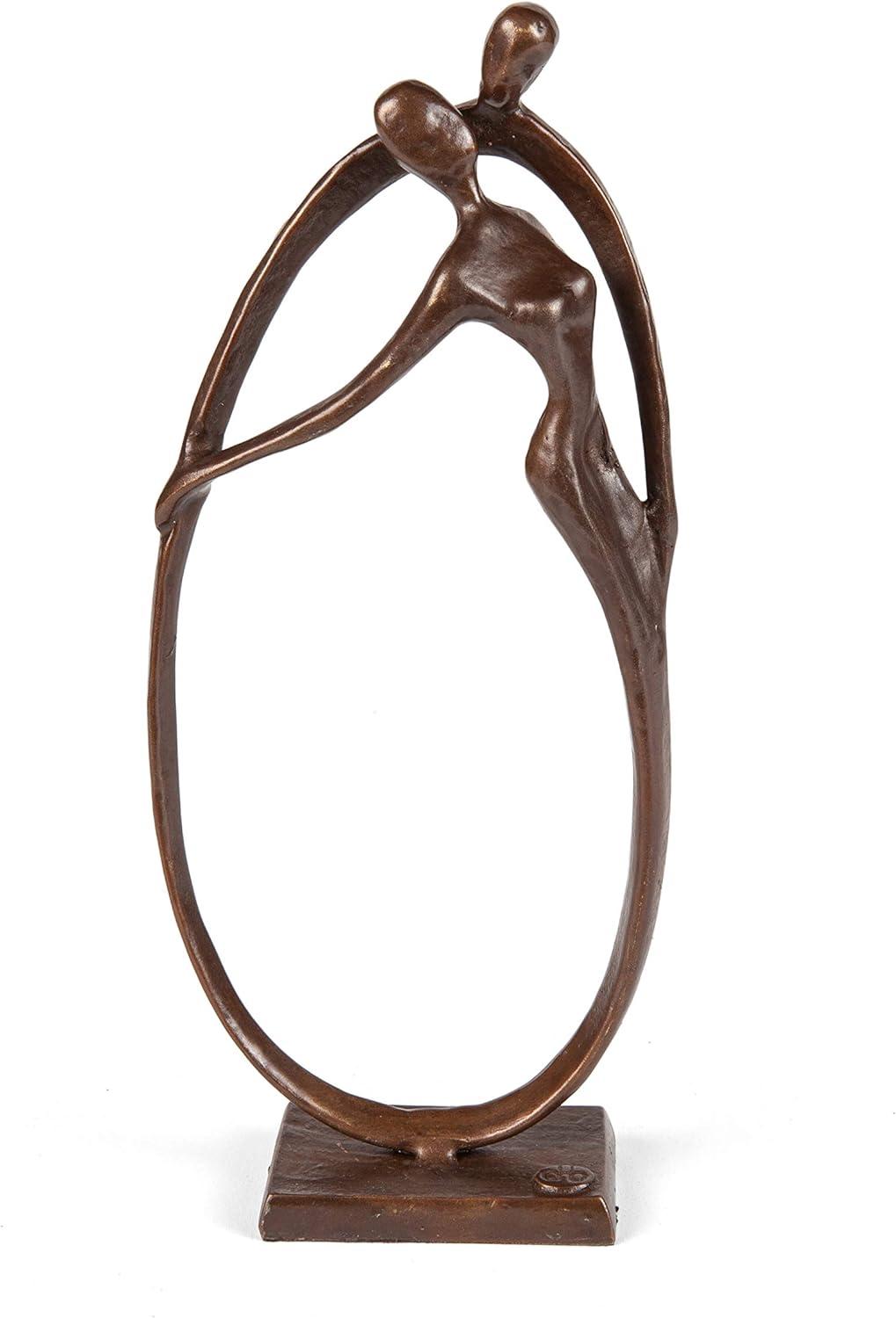 Bronze Circle of Love Sculpture for Home Decor