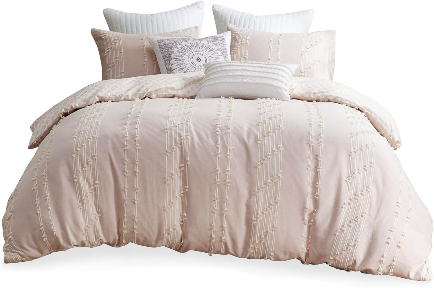 3 Piece Cotton Jacquard Bedding Set