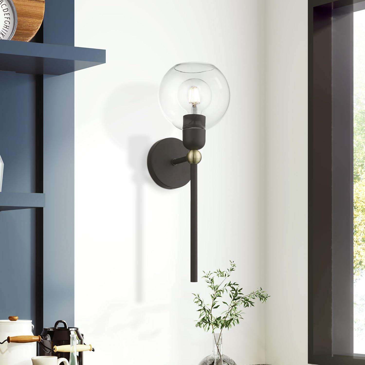 Livex Lighting Downtown 1 - Light Sconce in  Bronze/Antique Brass