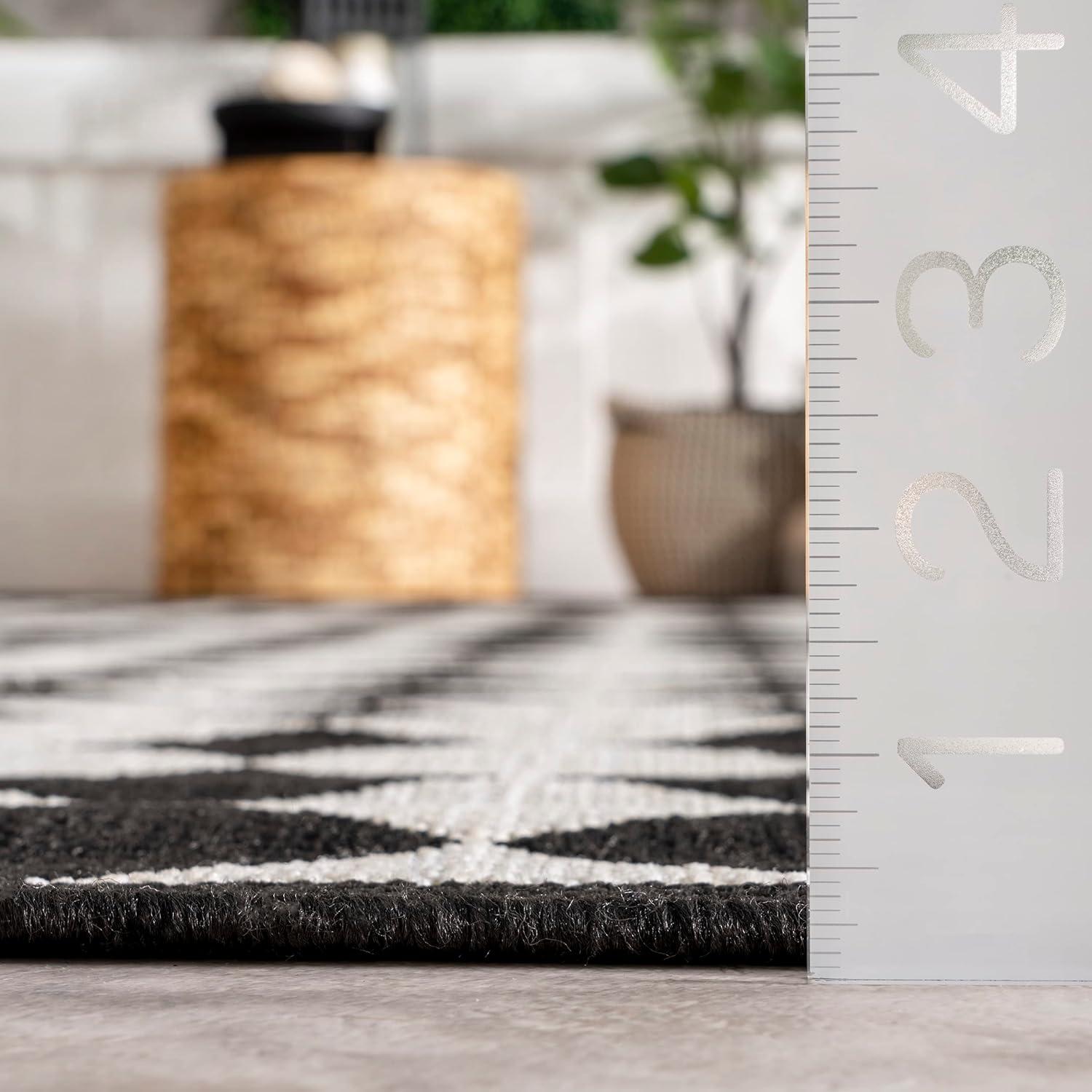 Myka Checkered Indoor/Outdoor Area Rug