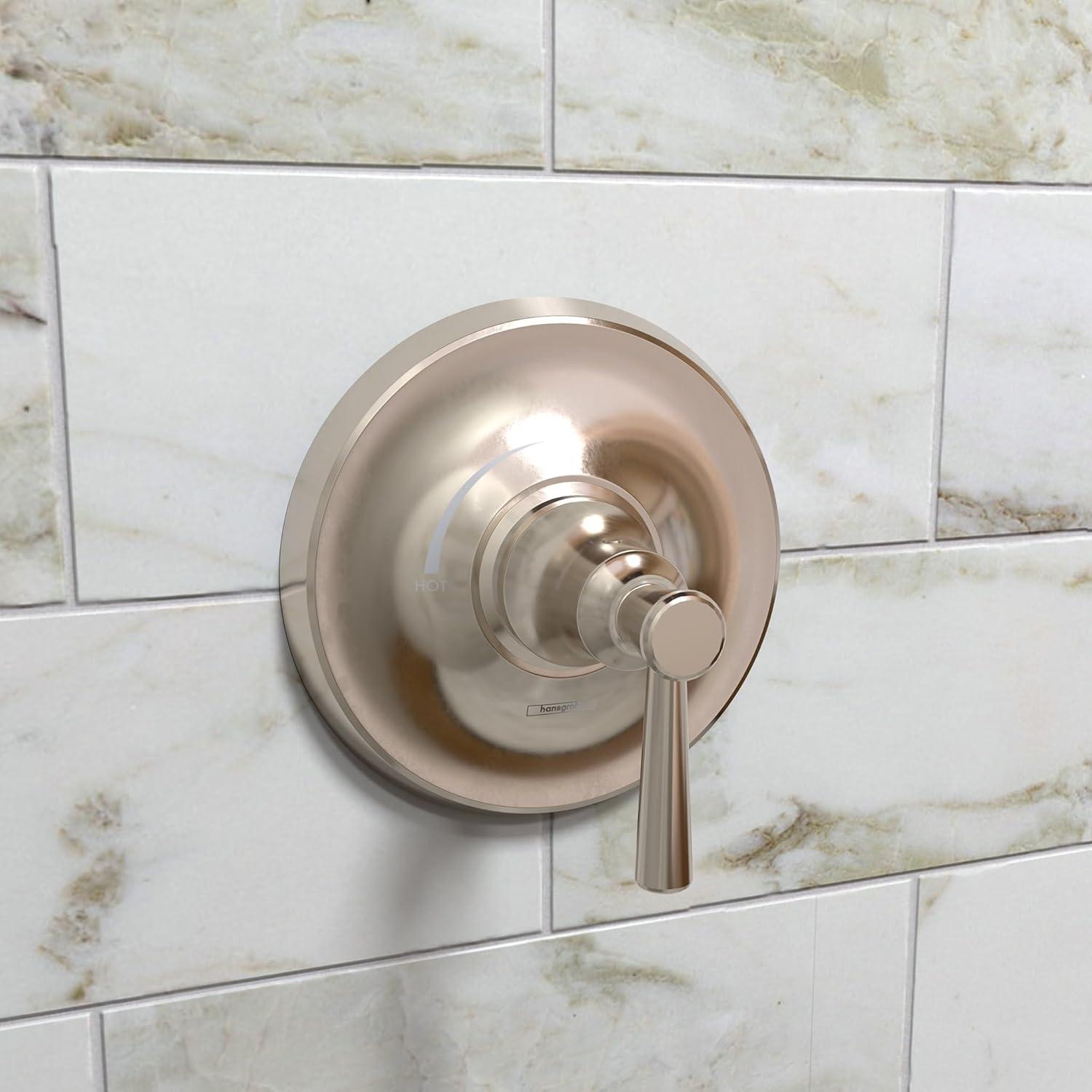 Hansgrohe Joleena Transitional 1-Handle 7-Inch Wide Pressure/ Shower Balance Valve Trim Only In Chrome, 04779000