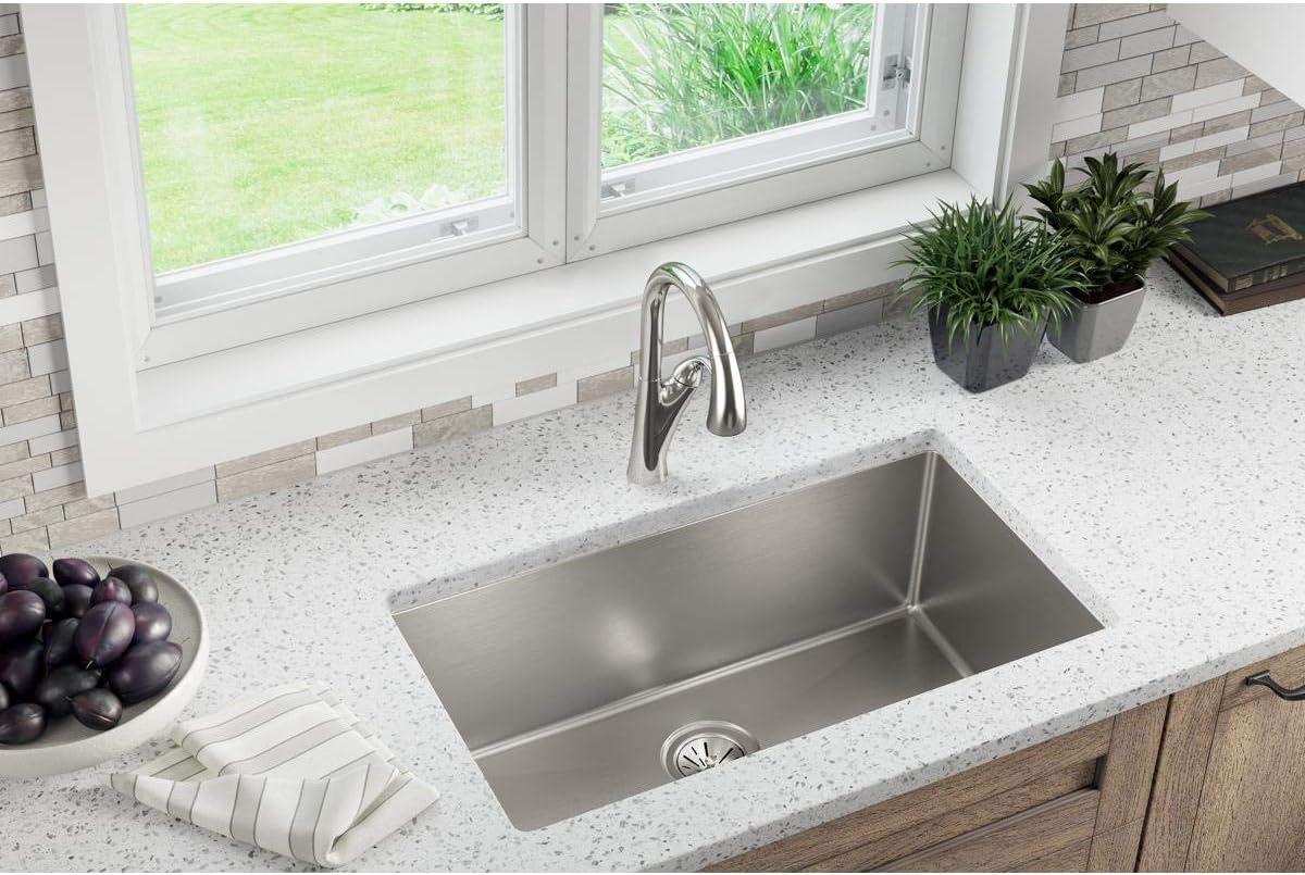 Polished Satin Stainless Steel Single Bowl Undermount Sink