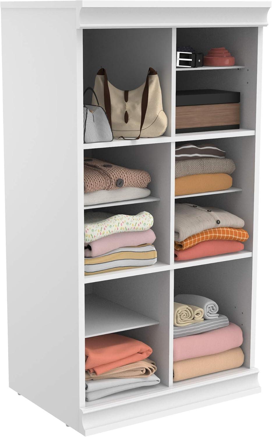 ClosetMaid Modular Closet Stackable Divided Shelf Unit