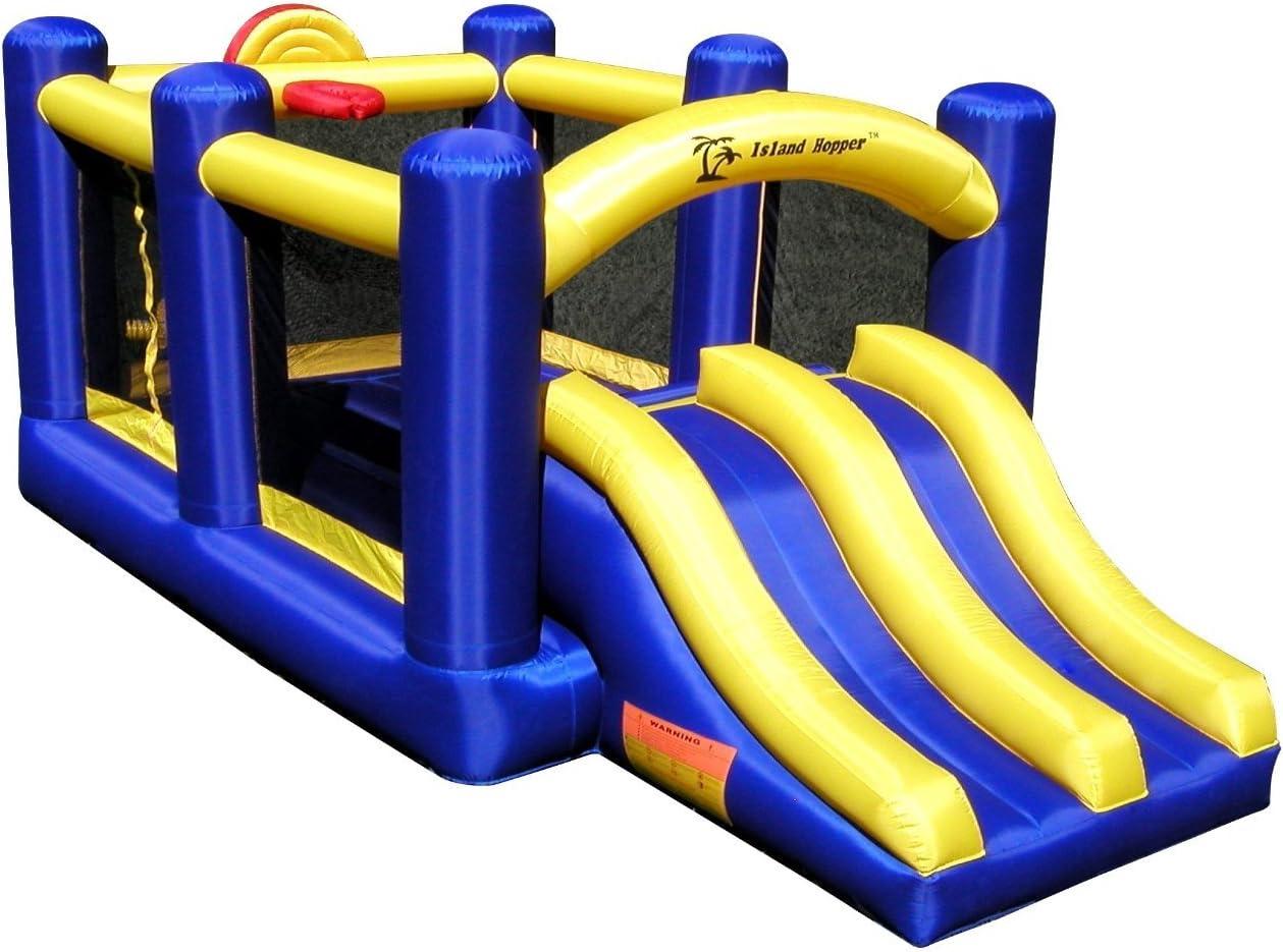 Island Hopper Racing Slide and Slam Recreational Bounce House