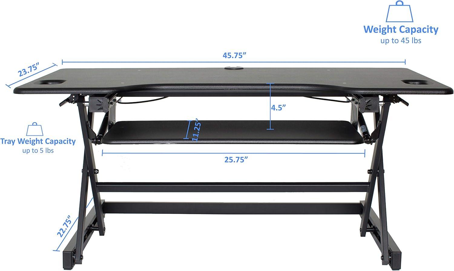 Height Adjustable Sit To Standing Desk Riser - Rocelco