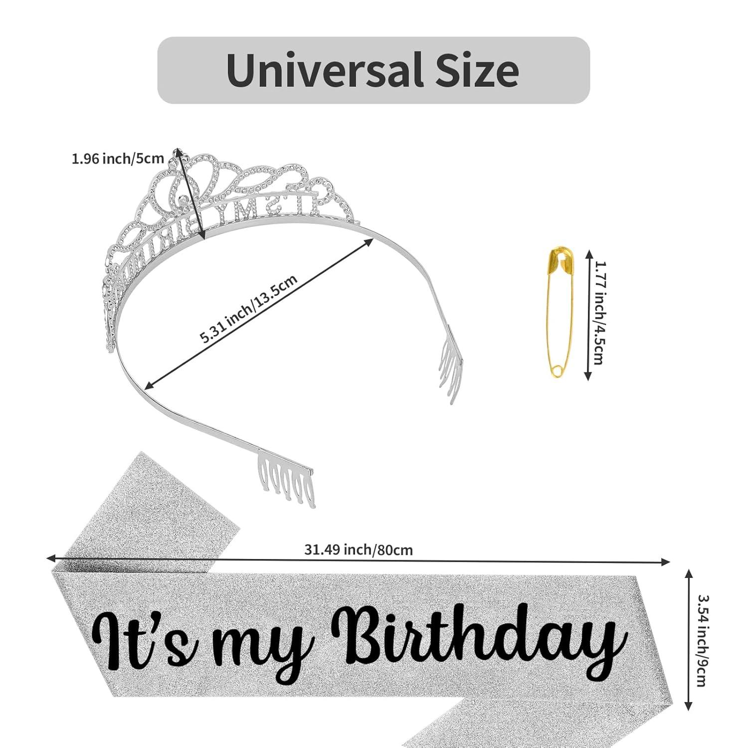 Hilingoto Clearance! Birthday Girl Crown with Birthday Sash Birthday Girl Headband Birthday Crowns for Women for Women Happy Birthday Decorations Birthday Party Supplies Girl Party Balloon