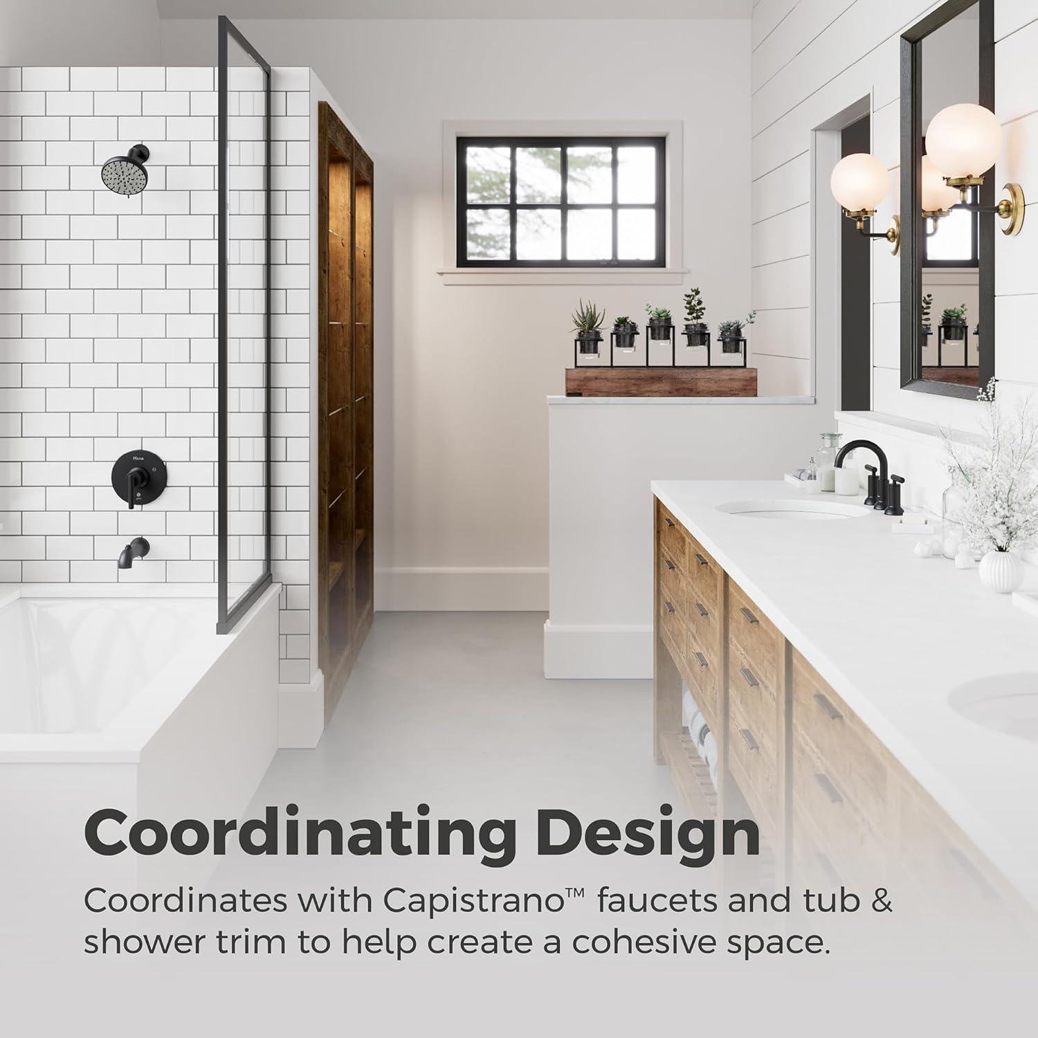 Capistrano Wall Mount Double Post Toilet Paper Holder in Matte Black