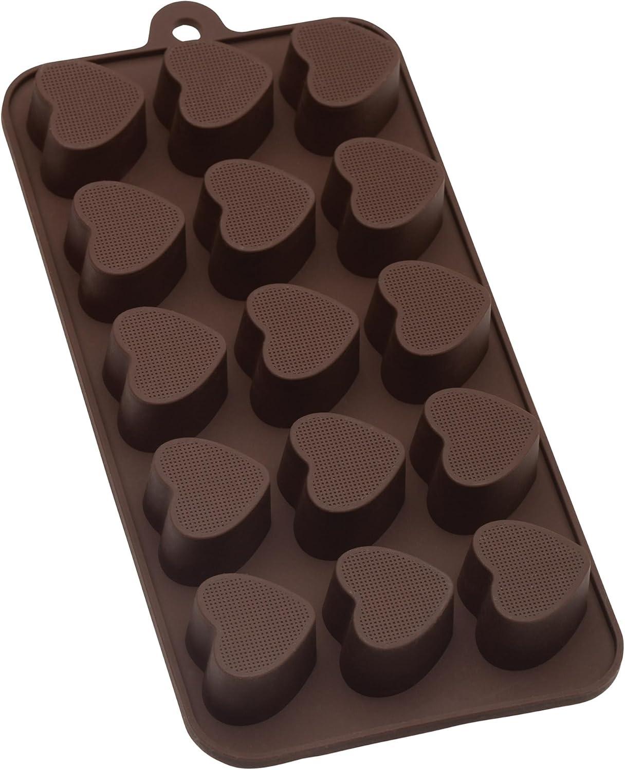 Mrs. Anderson's Baking Chocolate Mold, European-Grade Silicone, Hearts