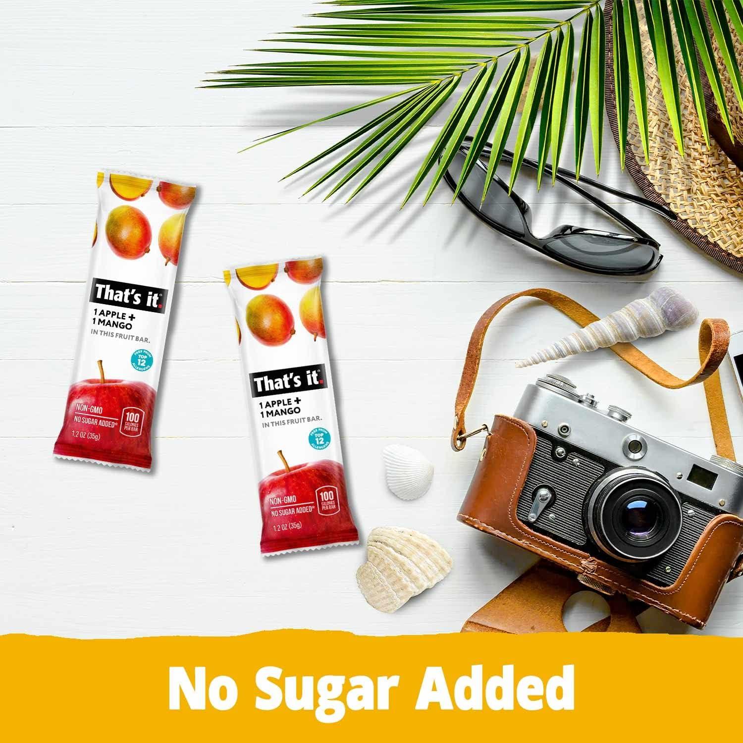 Fruit Bars Snack Gift Box (20 Pack) - 100% Natural, Gluten-Free, Vegan Fruit Snacks Variety Pack