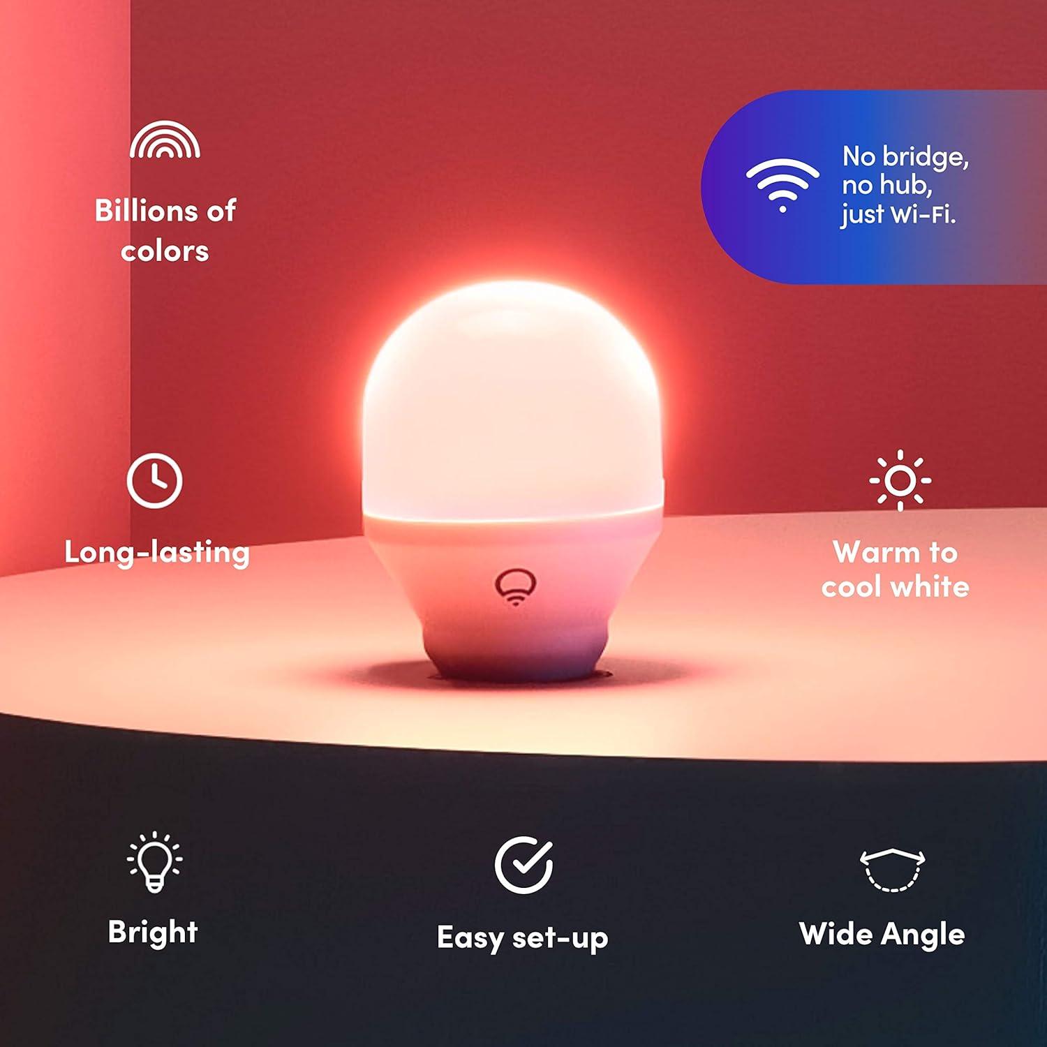 LIFX Color Changing Frosted LED Smart Bulb 2-Pack