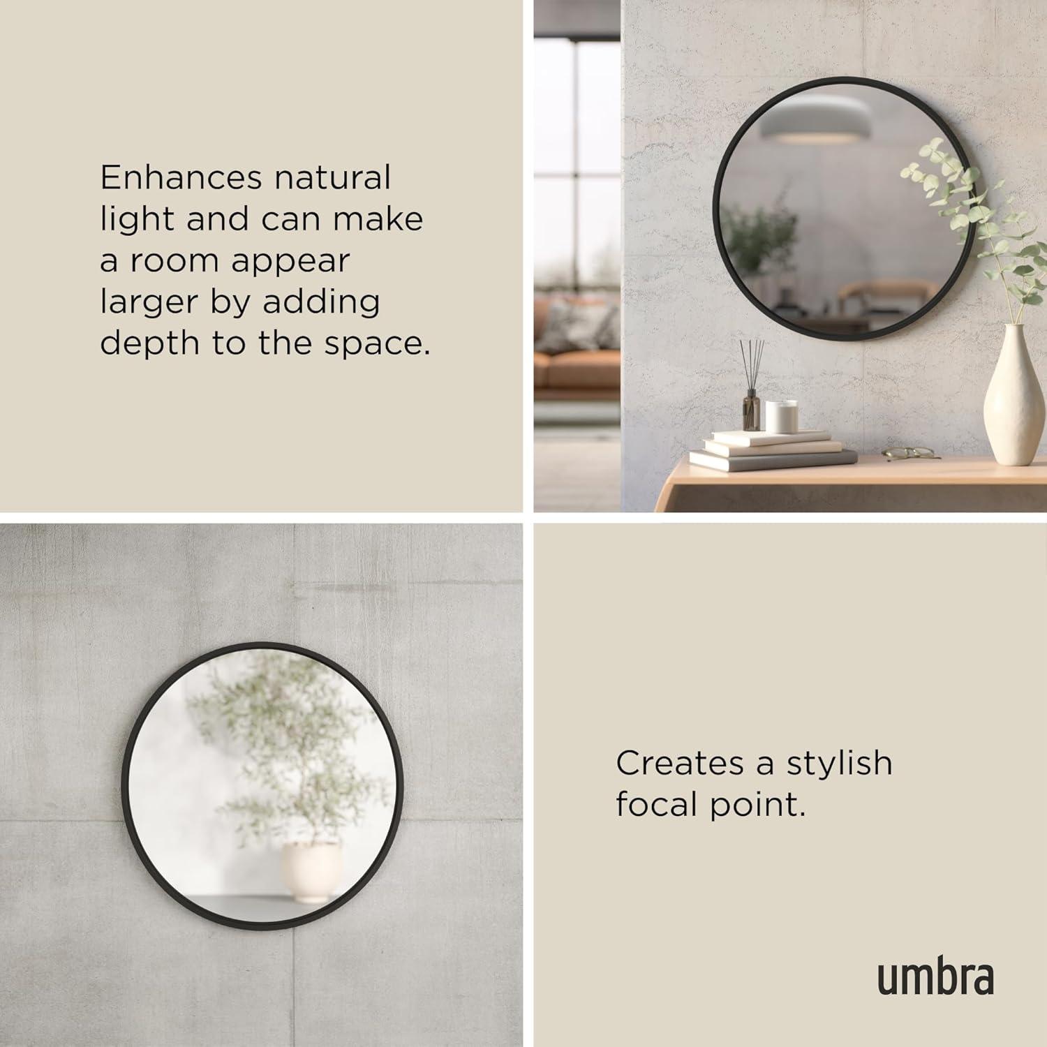 Hub Rubber Round Mirror
