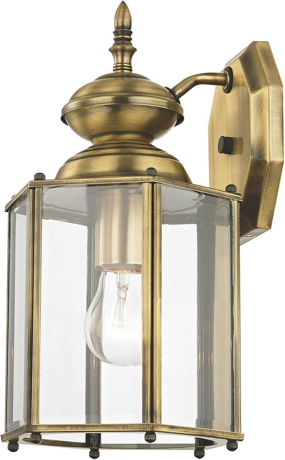 Livex Lighting Outdoor Basics 1 - Light Wall Light ,  Polished Brass