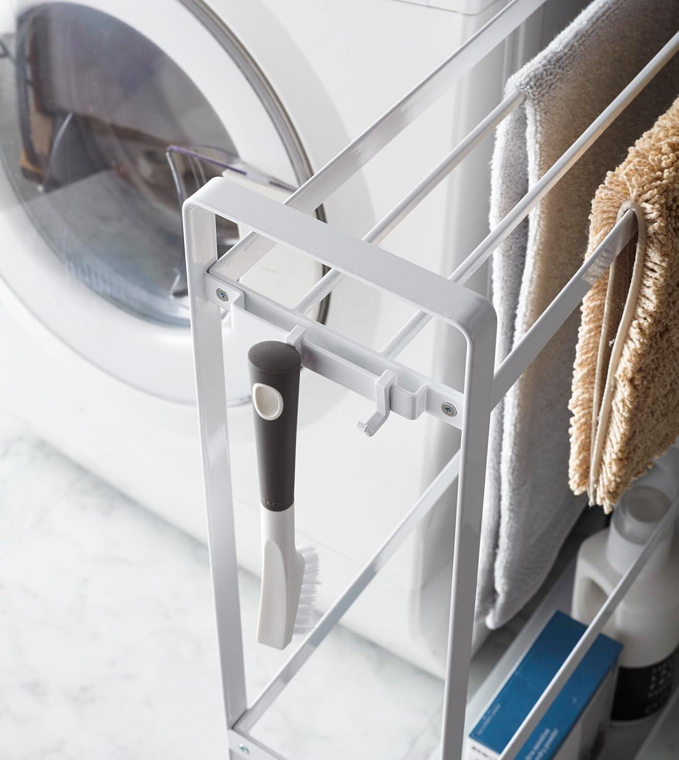 Yamazaki Home Tower Yamazaki Home Towel Rack And Bath Cart, Rolling Bathroom Storage Organizer 4292