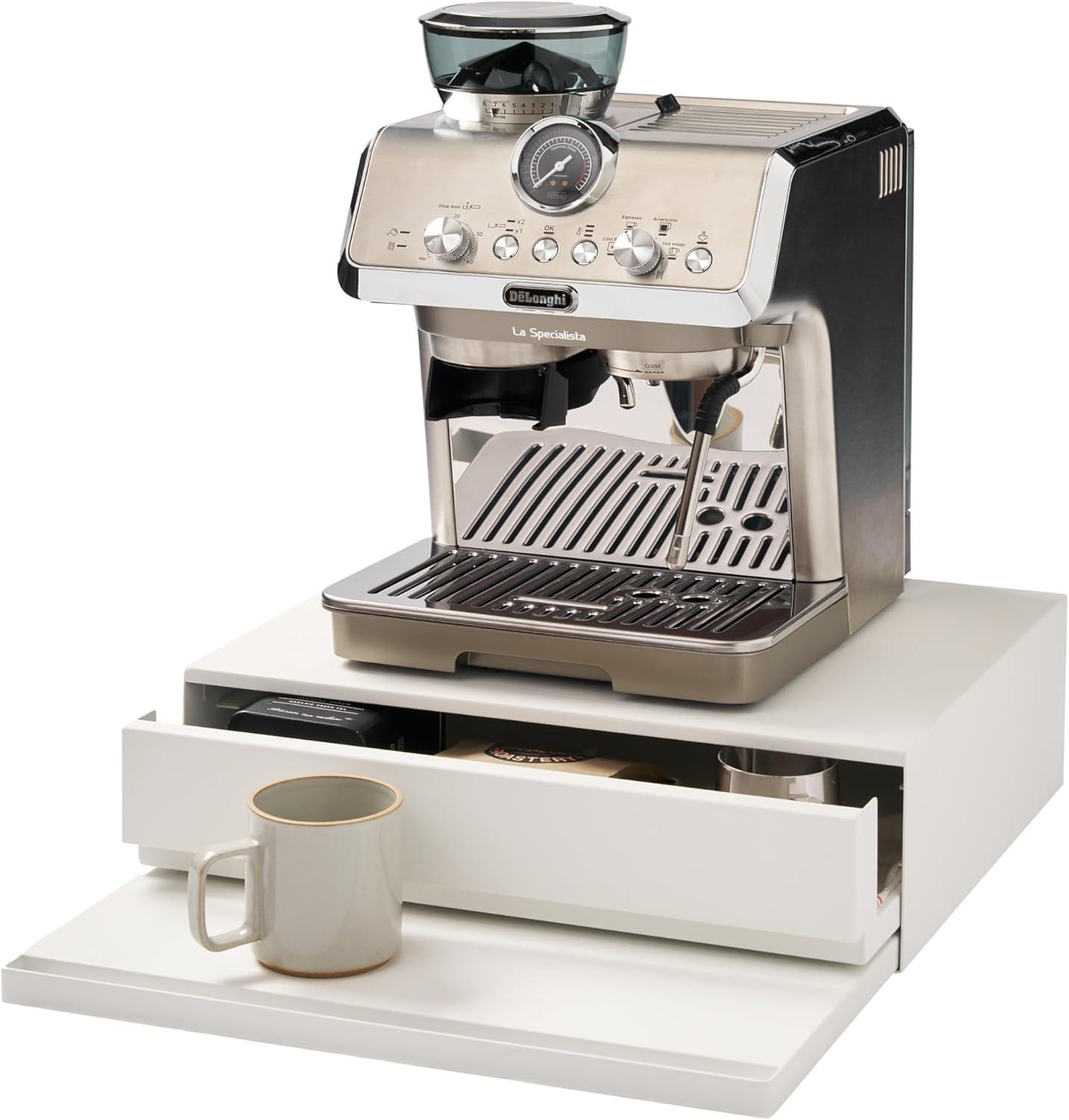 Yamazaki Home Yamazaki Home Countertop Drawer With Pull-Out Shelf, Steel, Holds 37 Lbs