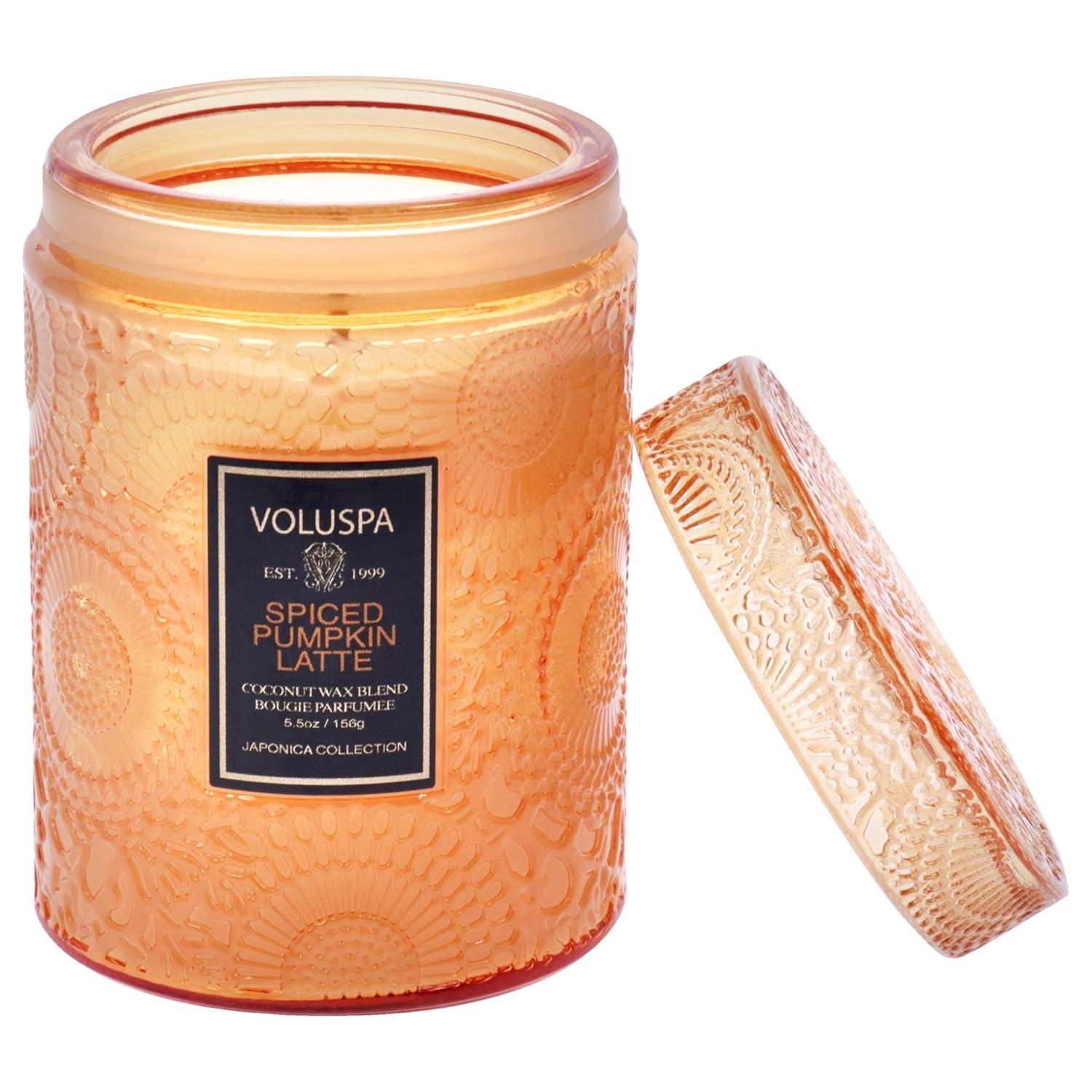 Voluspa Spiced Pumpkin Latte - Small , 5.5 oz Candle