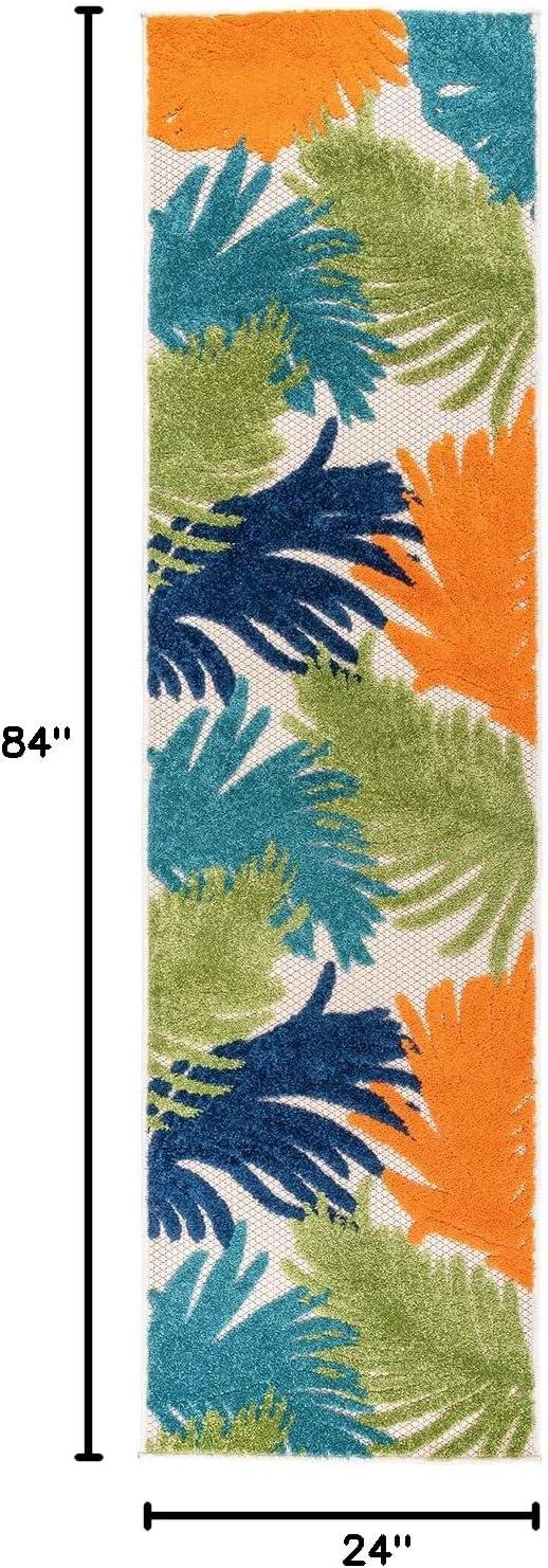 World Rug Gallery Tropical Floral Indoor/Outdoor Area Rug