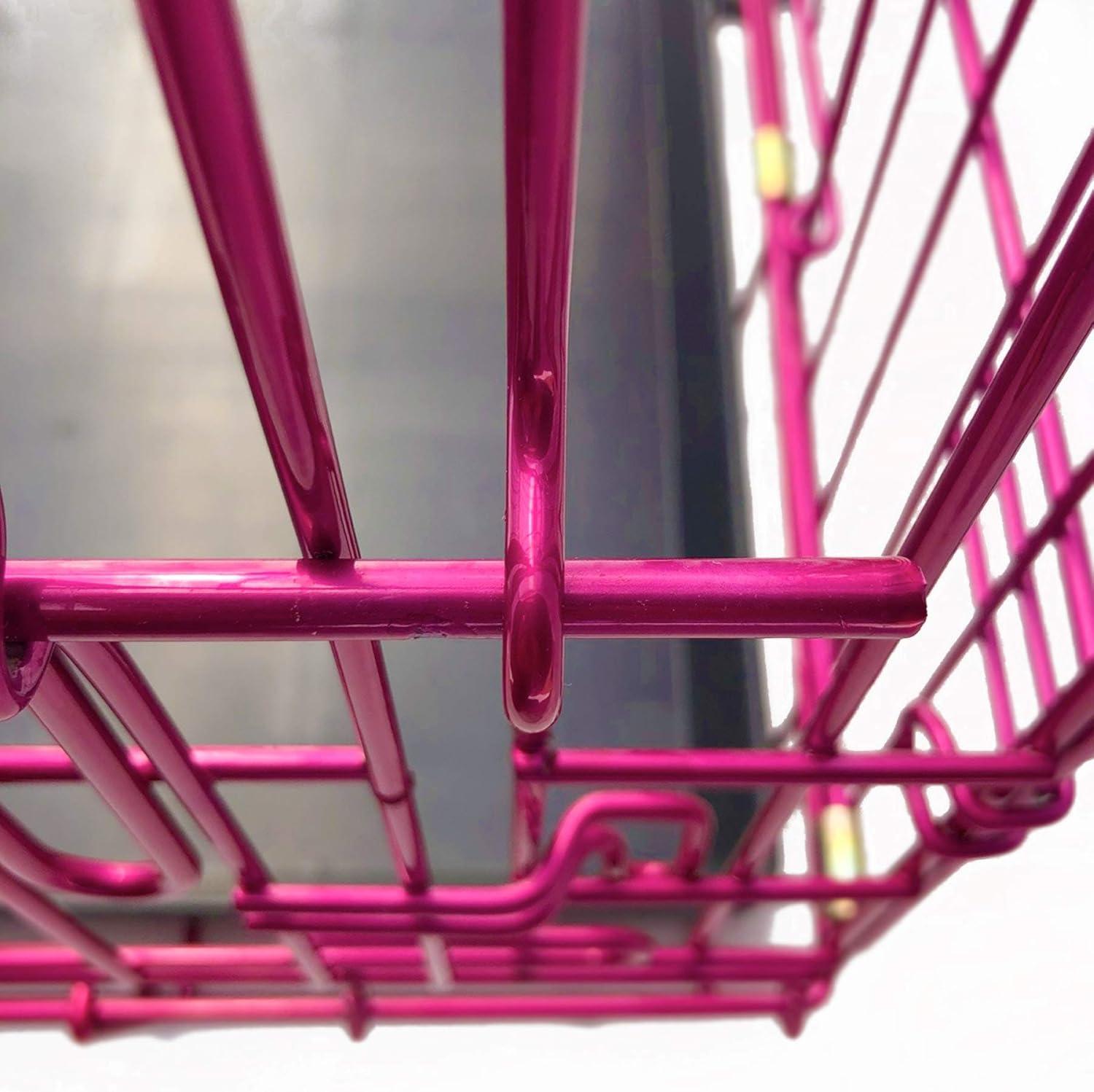Pet Expressions Pink 24 Inch Colored Metal Wire Dog Crate - Available in Various Sizes and Colors