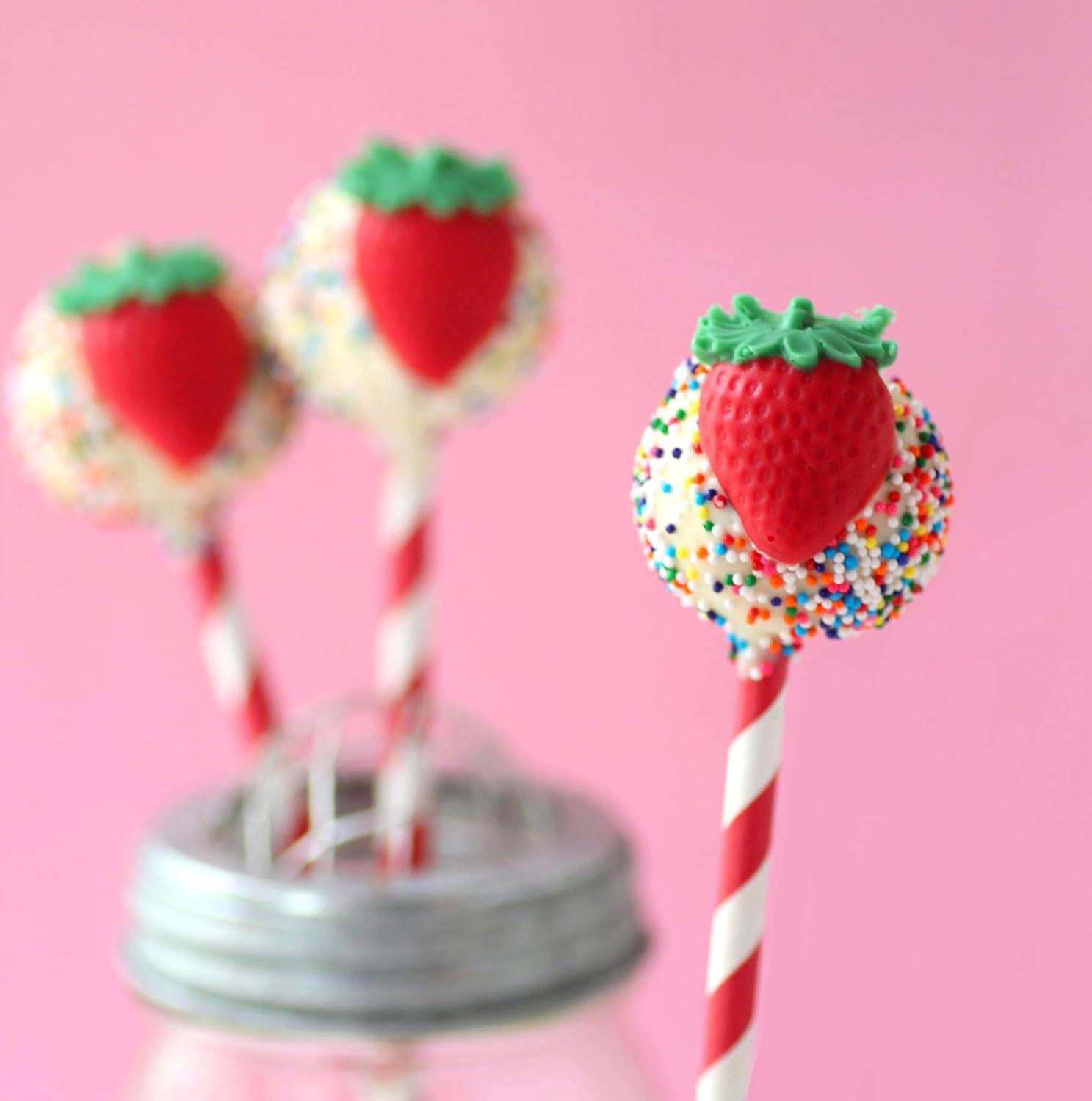 100 Strawberry Shortcake Themed Paper Straws