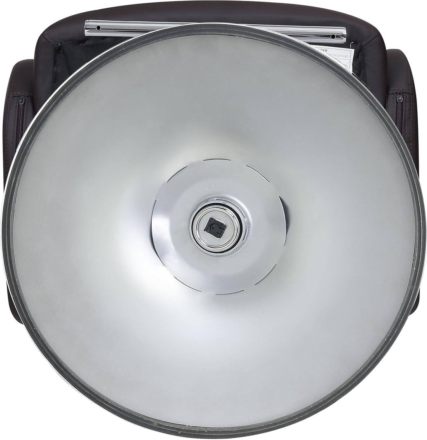 Brandi Adjustable Bar Stool Chrome and Brown