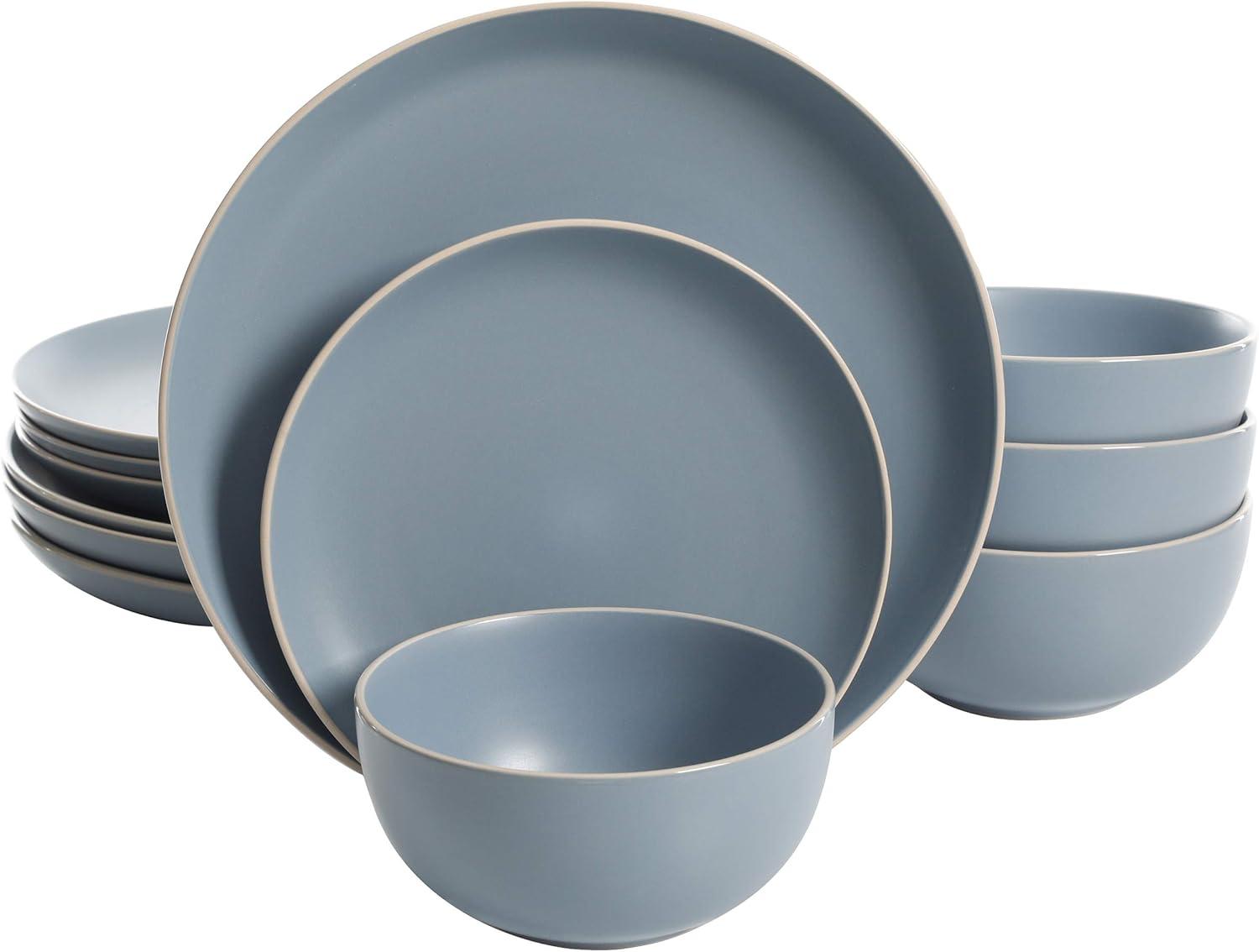 Gibson Home Remi 12pc Dinnerware Set - Blue