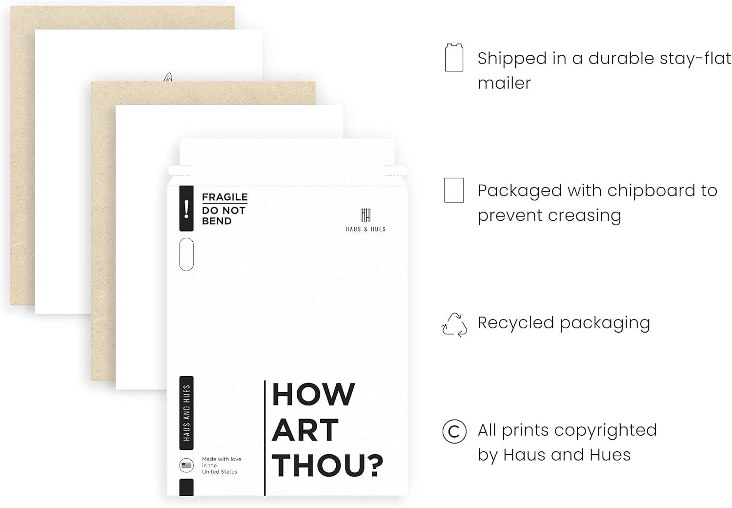 HAUS AND HUES Kitchen Herbs Wall Art Decor for Kitchen Herb Art Prints and Kitchen Signs Wall Decor | Herb Prints Kitchen Wall Art Kitchen Posters for Wall Herb Decor (8"X10" Unframed)