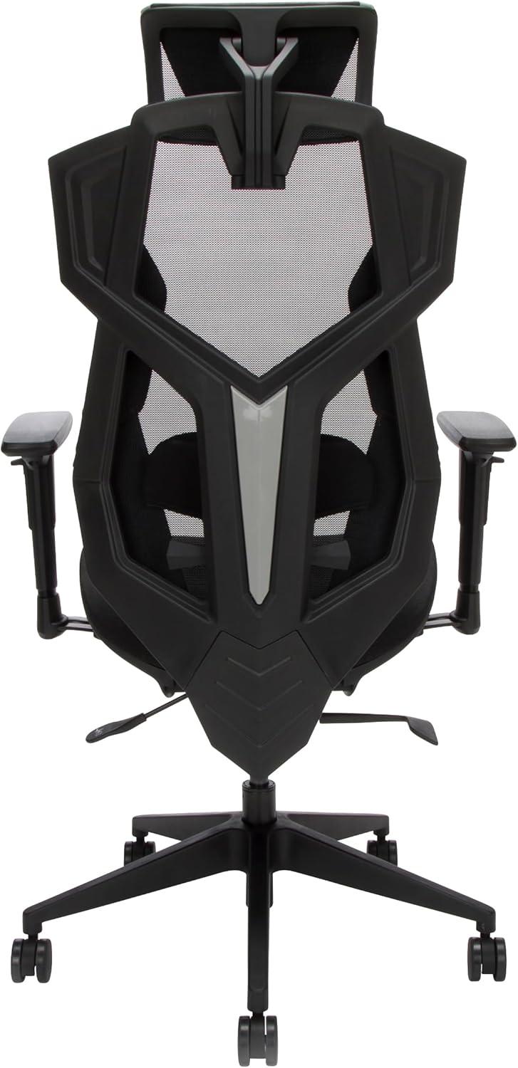 Respawn RESPAWN FLEXX Mesh Gaming Chair With Lumbar Support, Ergonomic Gaming Chair with Recline/Tilt Tension Controls, Adjustable Arms, 300lb Max Weight With Wheels for Computer/Desk/Office