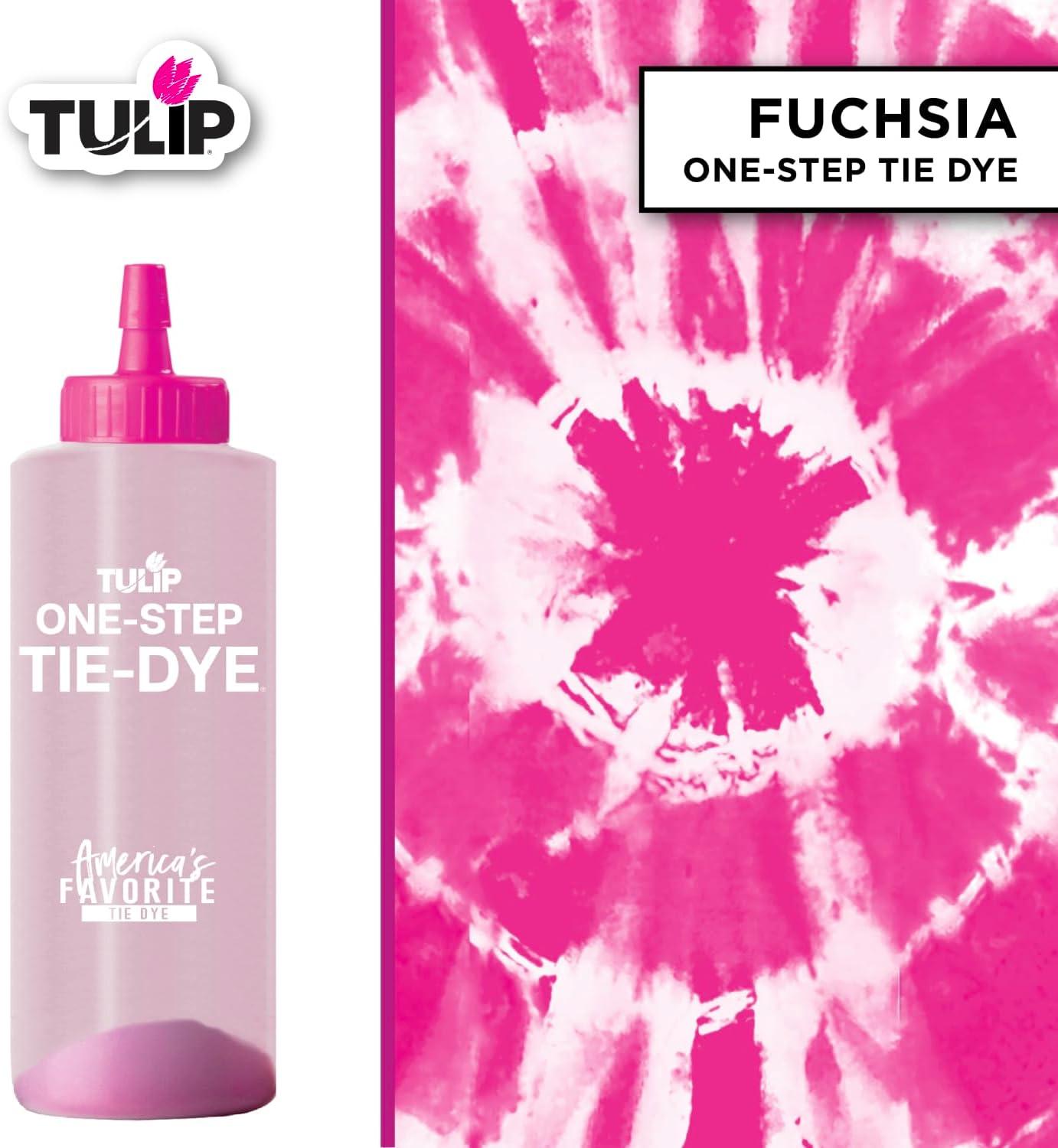 Tulip Mess-Free One Step Fashion Dye, 0.14 oz Bottle, Fuchsia