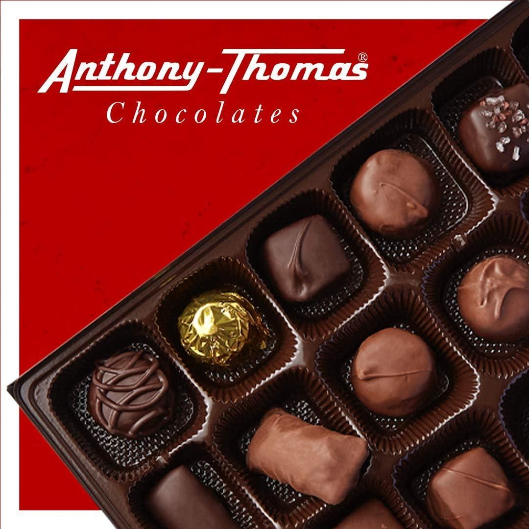Anthony-Thomas, Peanut Butter & Milk Chocolate Buckeyes in Ohio State Buckeyes Box, Deliciously Delightful Snacks (12 Count)