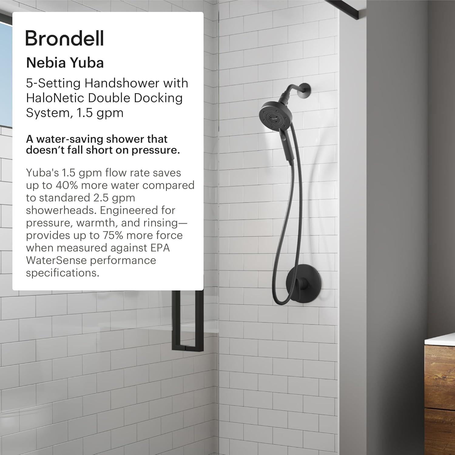 Matte Gold Stainless Steel Handheld Wall Mounted Shower Head