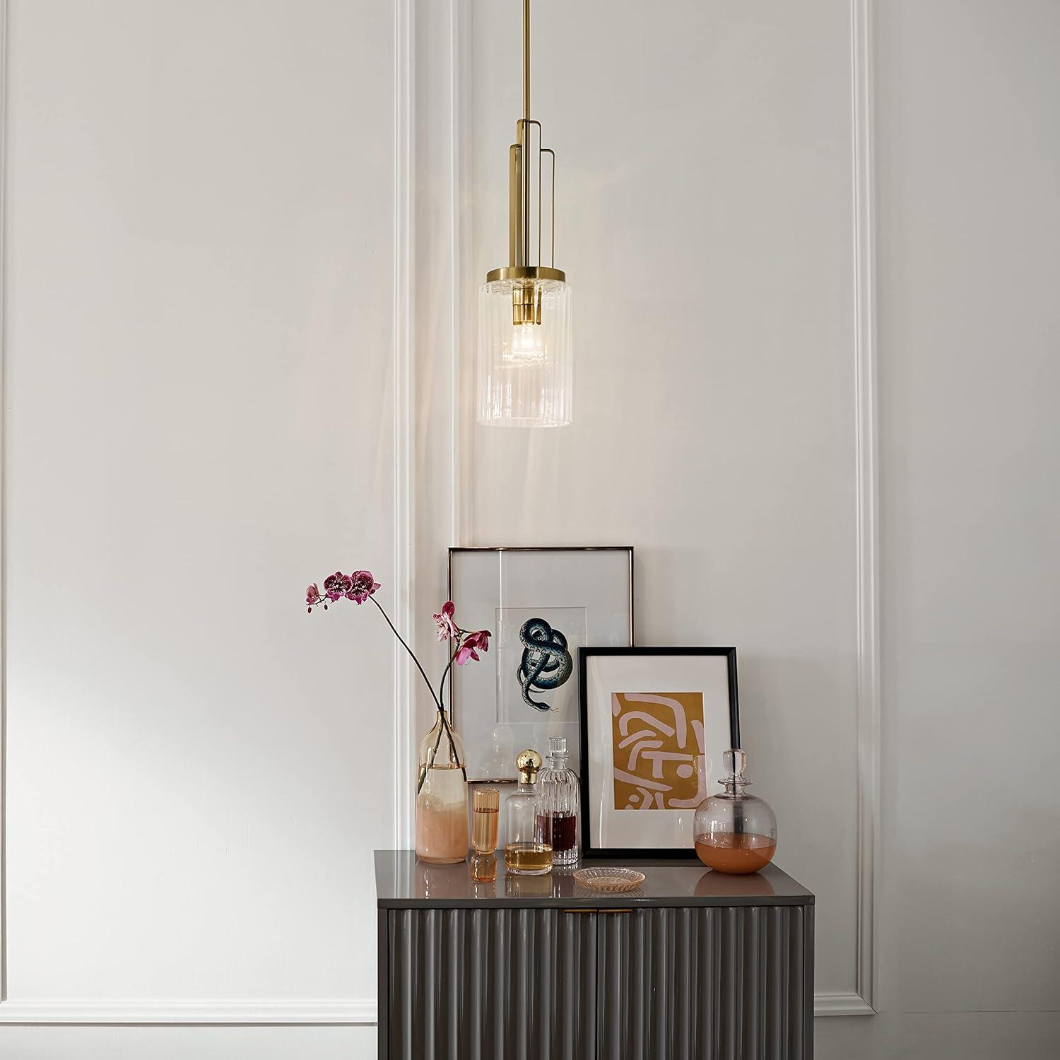 Kichler Lighting Kimrose 1 - Light Pendant in  Brushed Natural Brass