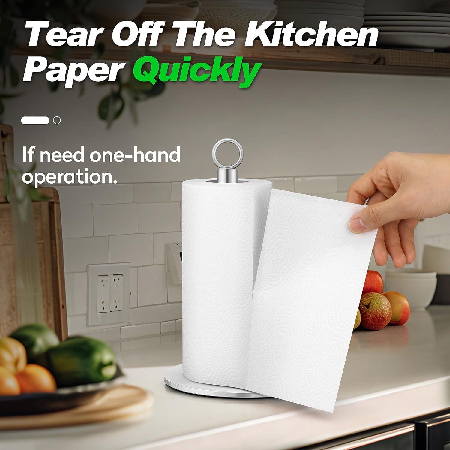 Stainless Steel Freestanding Kitchen Paper Towel Holder