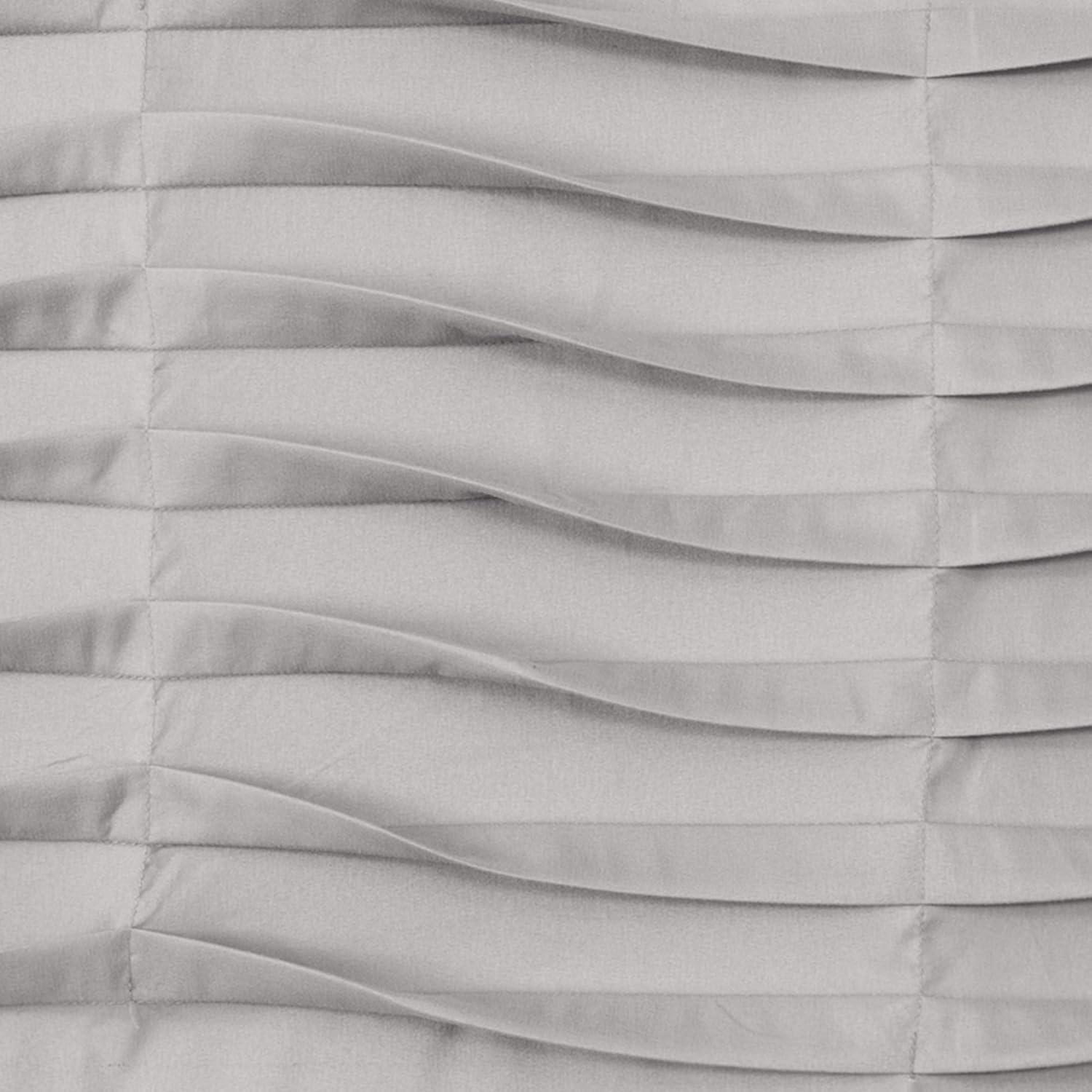 Lush Decor Tailored 52'' W Window Valance Blue,Cream,Dark Gray,Light Gray,White