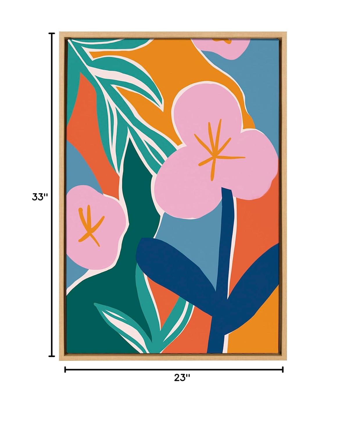 Kate and Laurel Sylvie Oaxaca Garden Framed Canvas by Kate Aurelia Holloway