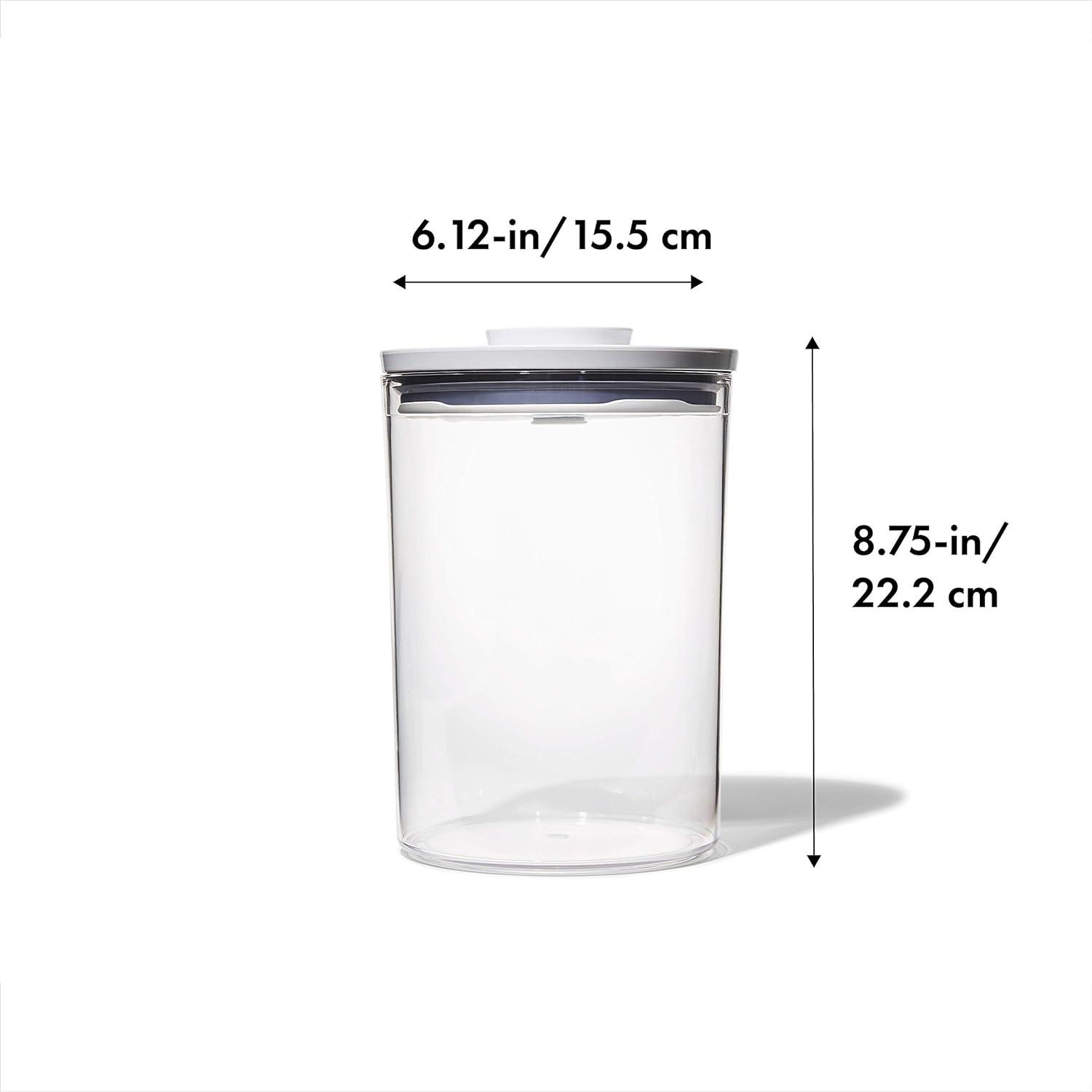 White BPA-Free Plastic Round Food Storage Container