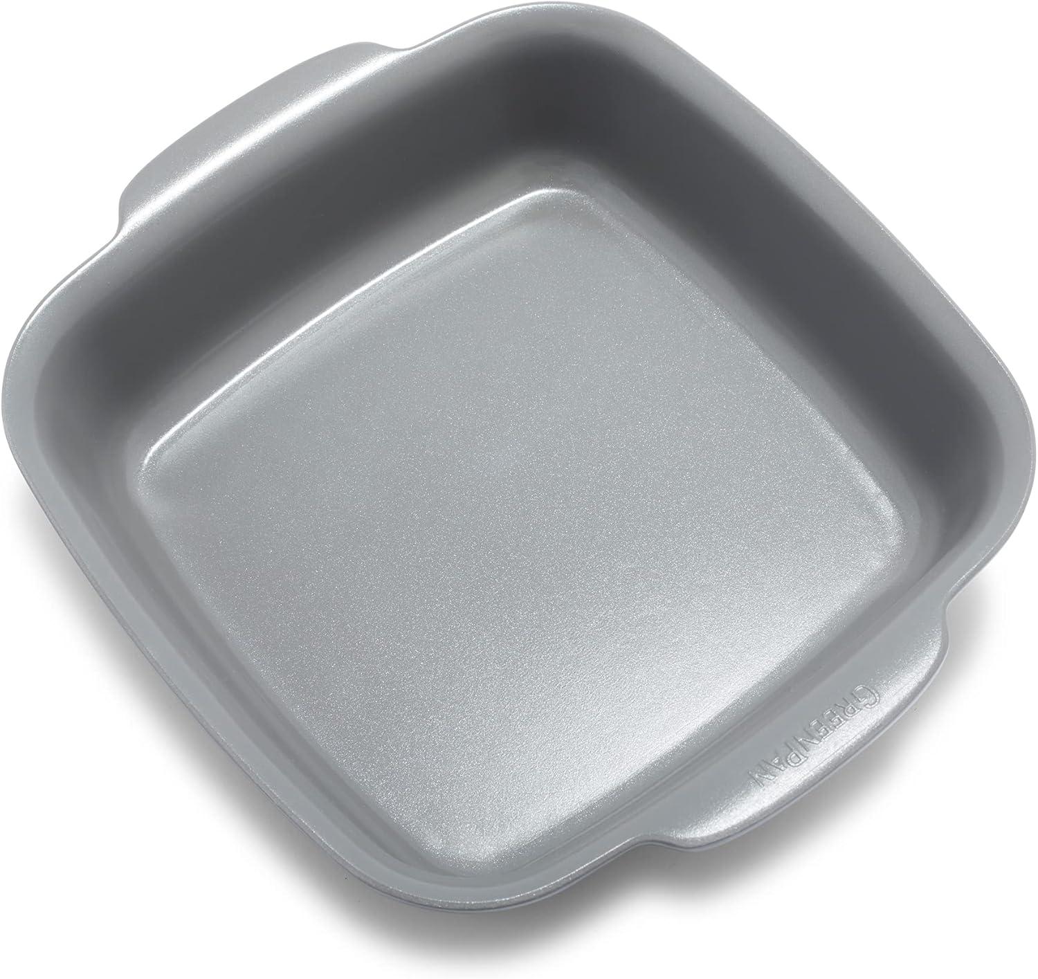 Gray Aluminum Nonstick Square Baker Dish with Handles