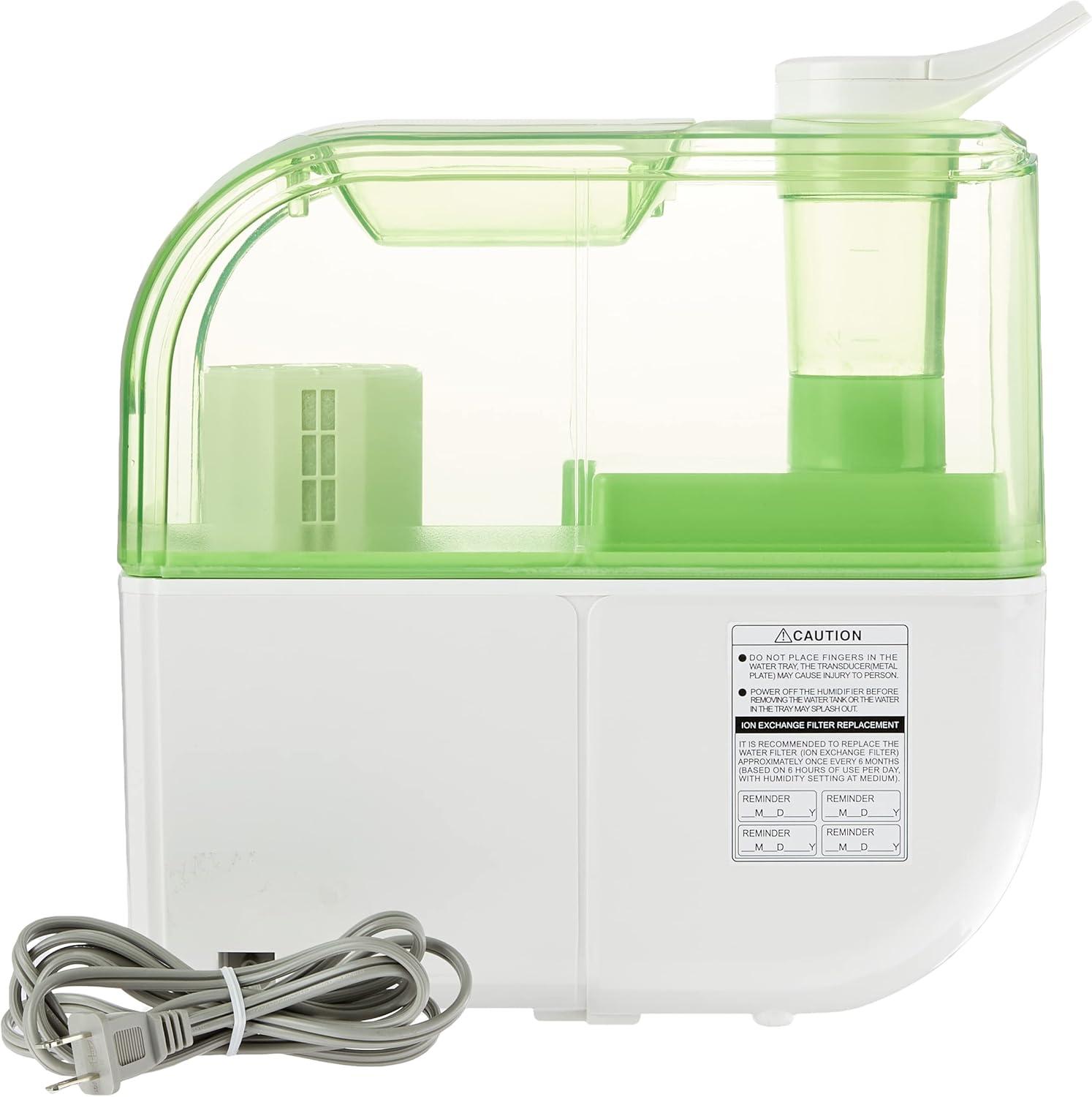 Sunpentown Dual Mist Humidifier with ION Exchange Filter, White