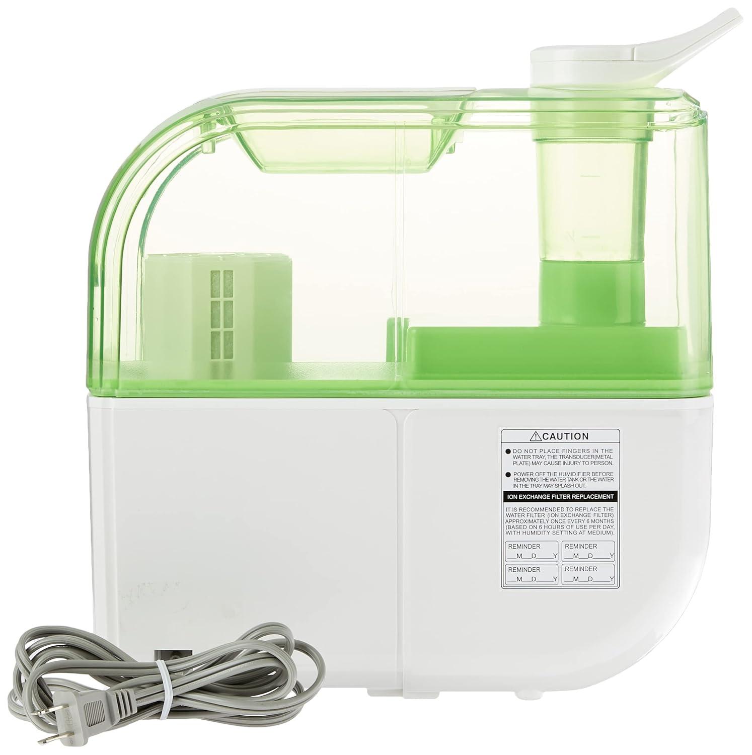 Sunpentown Dual Mist Humidifier with ION Exchange Filter, White