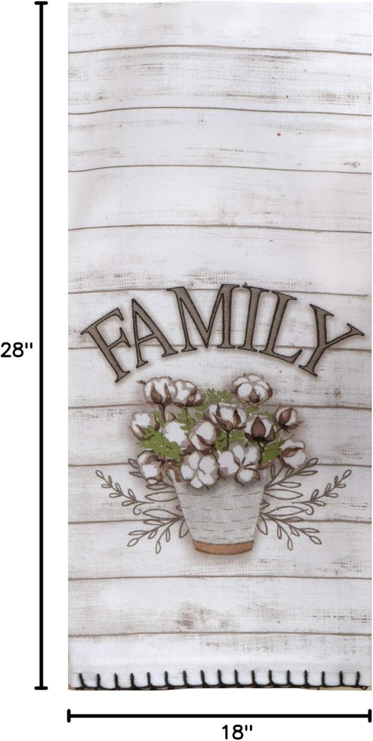 Home Sweet Home Kitchen Terry Towel and Tea Towel 2-pc Set Farmhouse Family