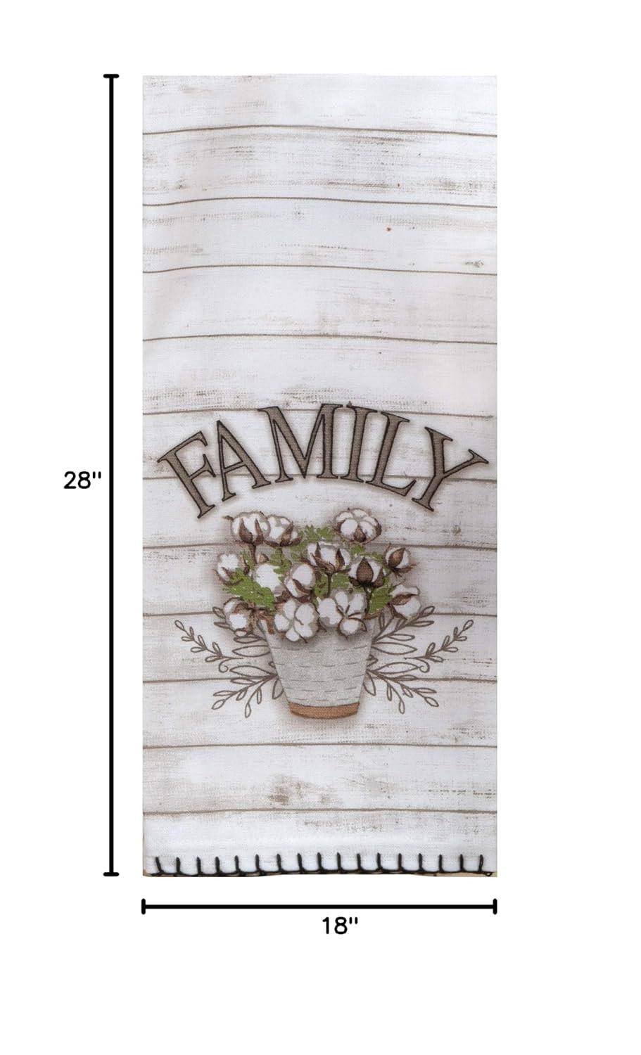 Home Sweet Home Kitchen Terry Towel and Tea Towel 2-pc Set Farmhouse Family