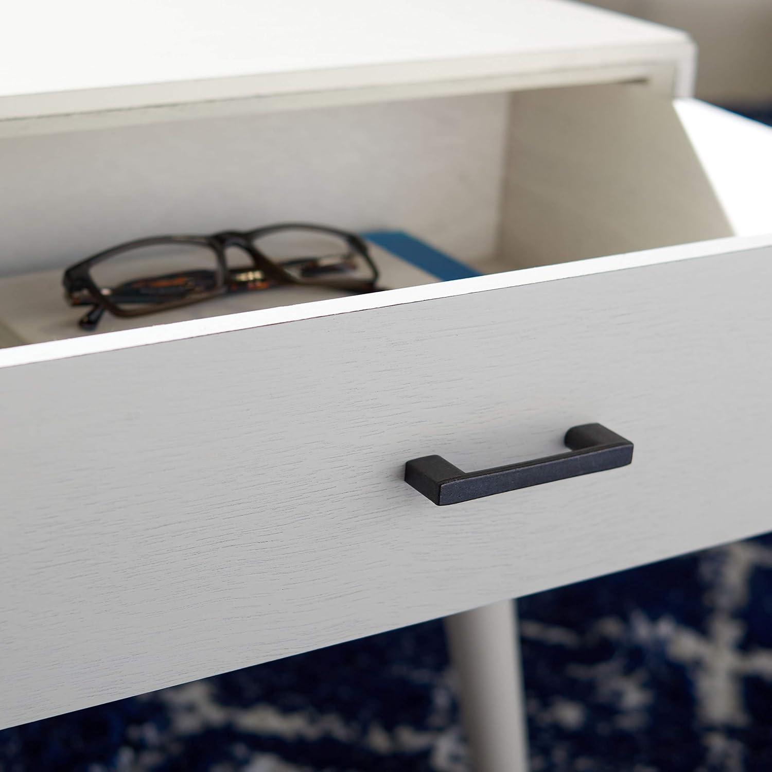 Mozart Mid-Century Coffee Table - Distressed White - Safavieh