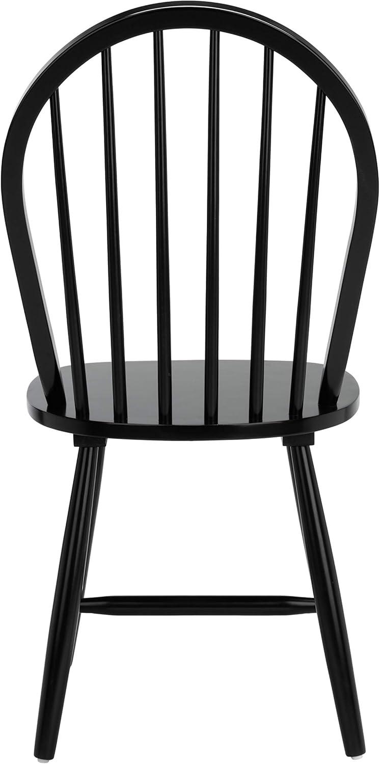 SAFAVIEH Camden Spindle Back Dining Chair, Black, Set of 2