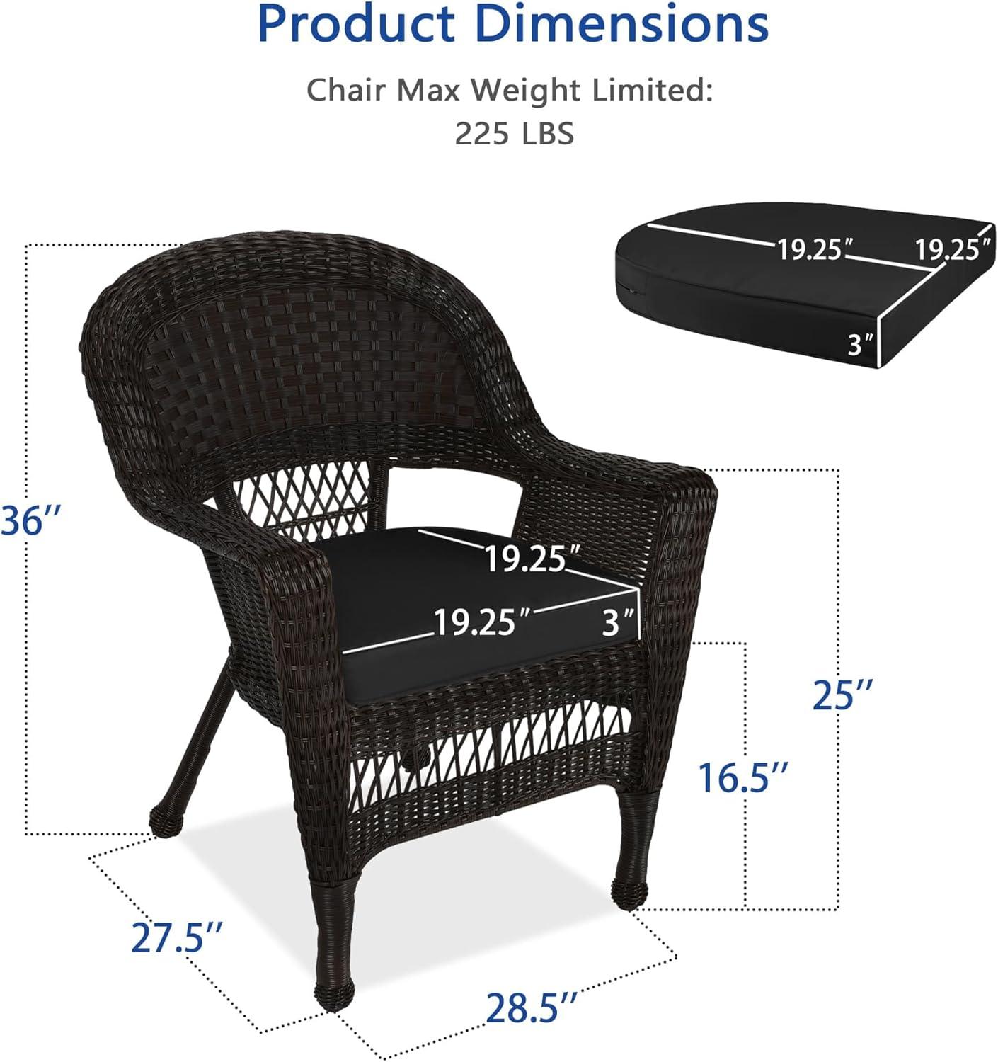 Maykoosh Victorian Elegance Chair With Black Cushion - Set Of 2