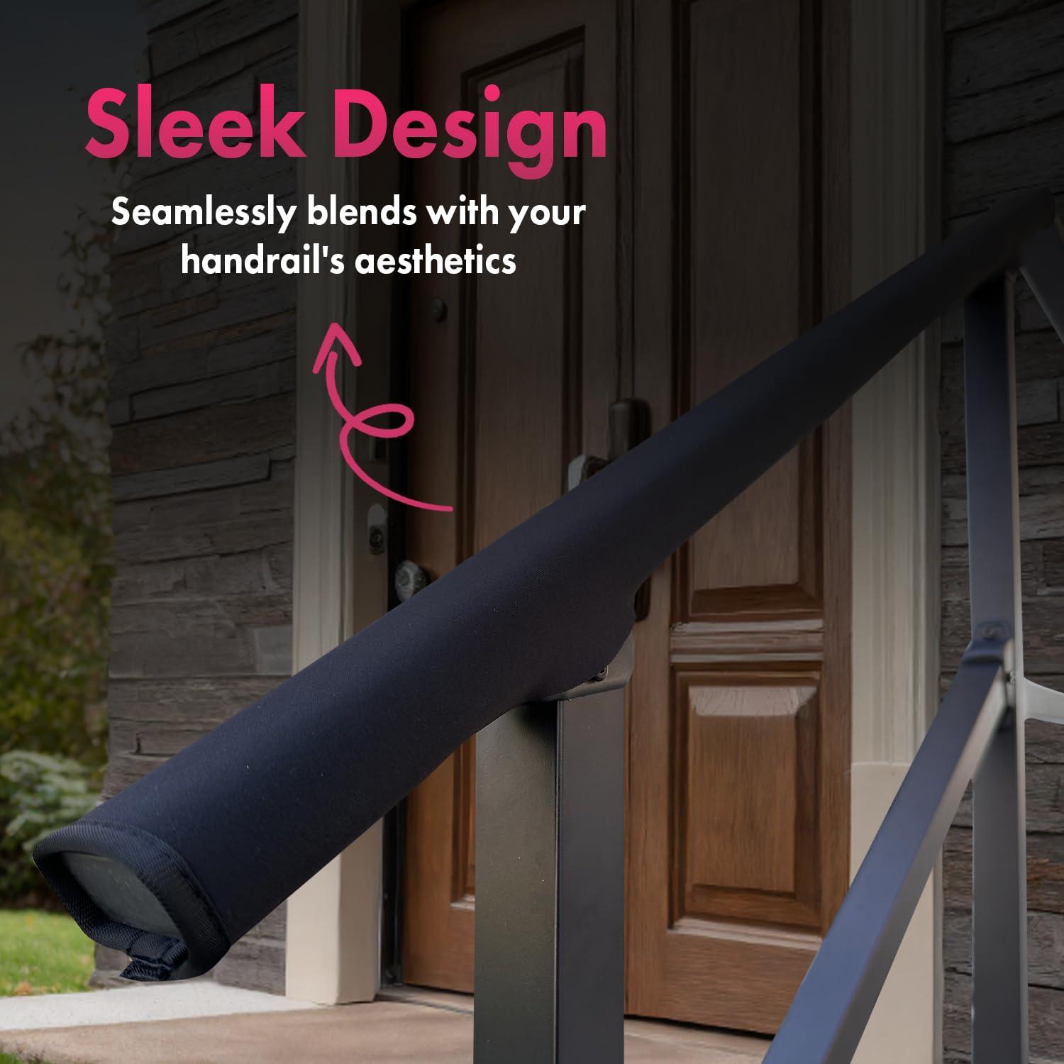 CR Home Black Metal Porch And Stair Railings