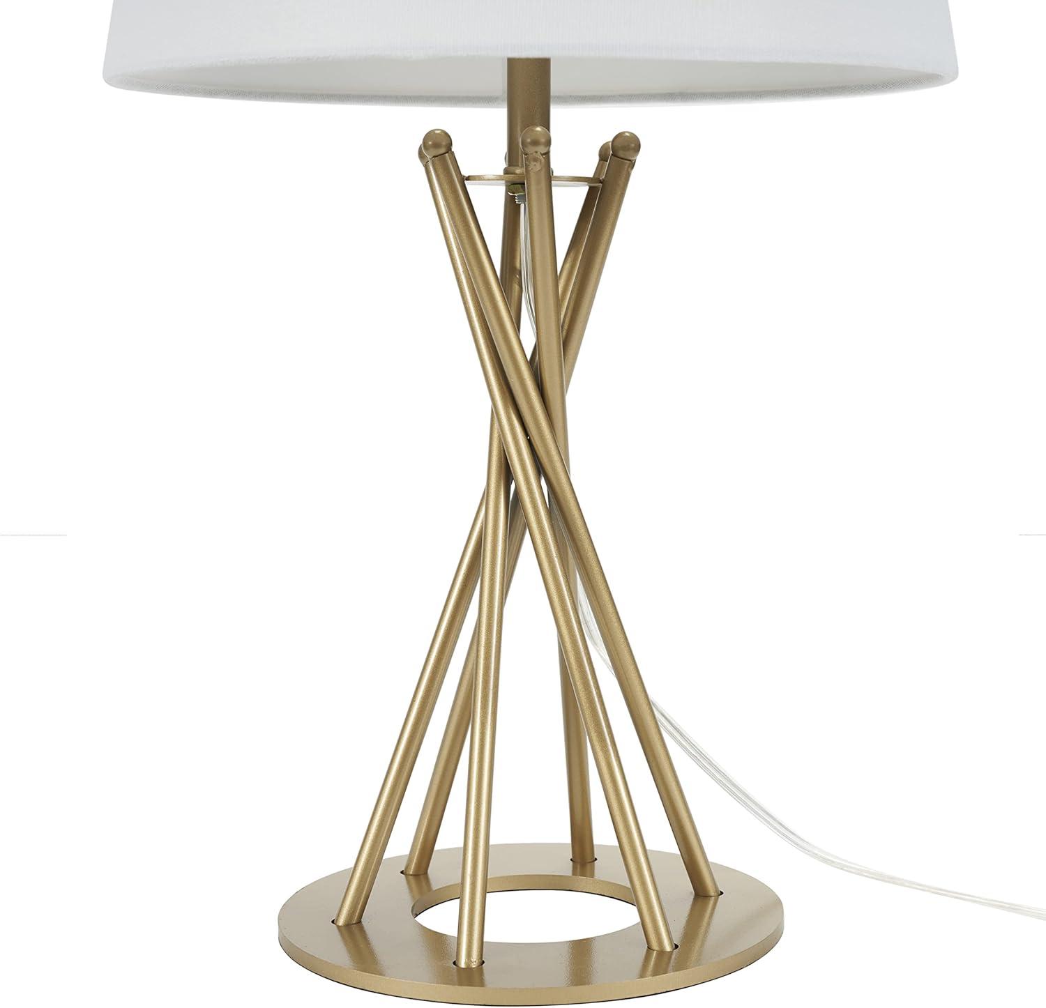 23" Gold Metal Twist Table Lamp - Nourison