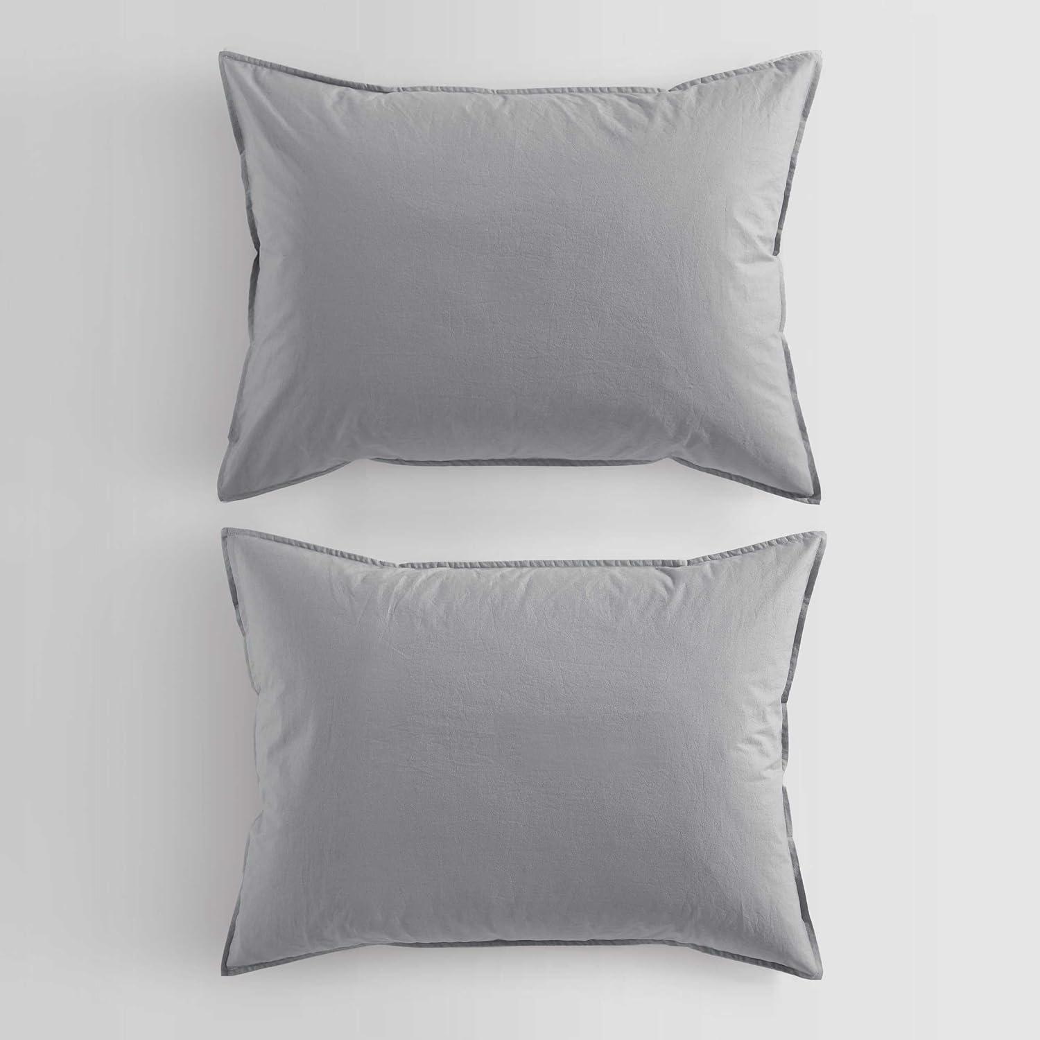 Calvin Klein Calvin Klein Washed Percale Cotton Solid Comforter Set