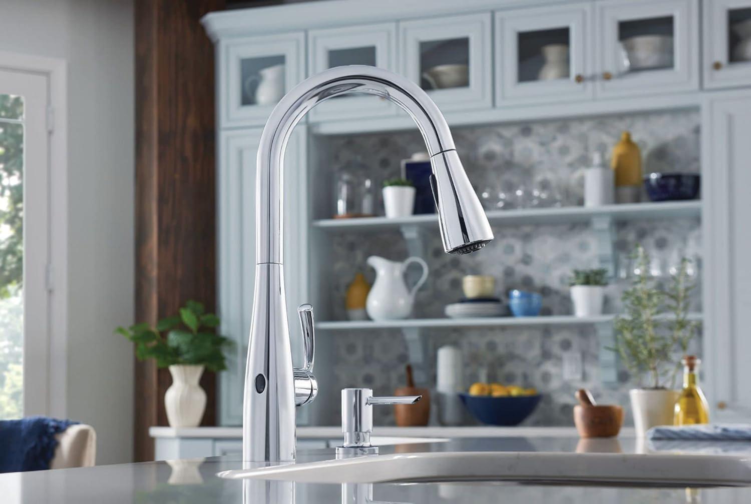 Chrome Touchless Kitchen Faucet with Pull-out Spray