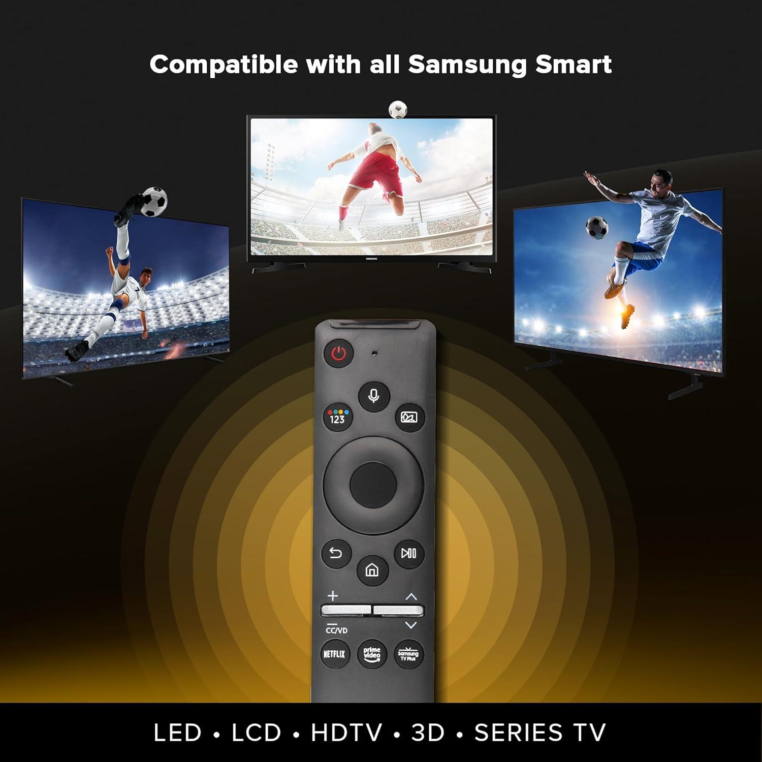 Xtreme Samsung Replacement Black Bluetooth Television Remote, Netflix, Voice Control, TVs, Soundbar