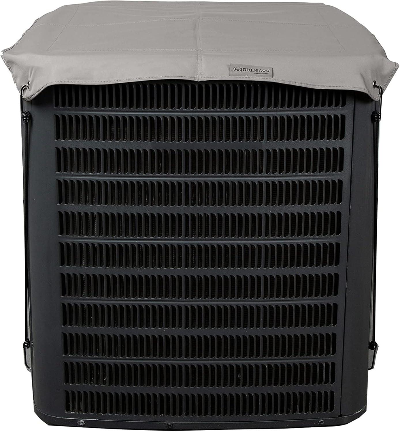Covermates Armor Top Air Conditioner Cover â€“ Durable Outdoor Protection for AC Units, Ultima 600D Polyester, Armor Top 24W x 24D, Ripstop Grey